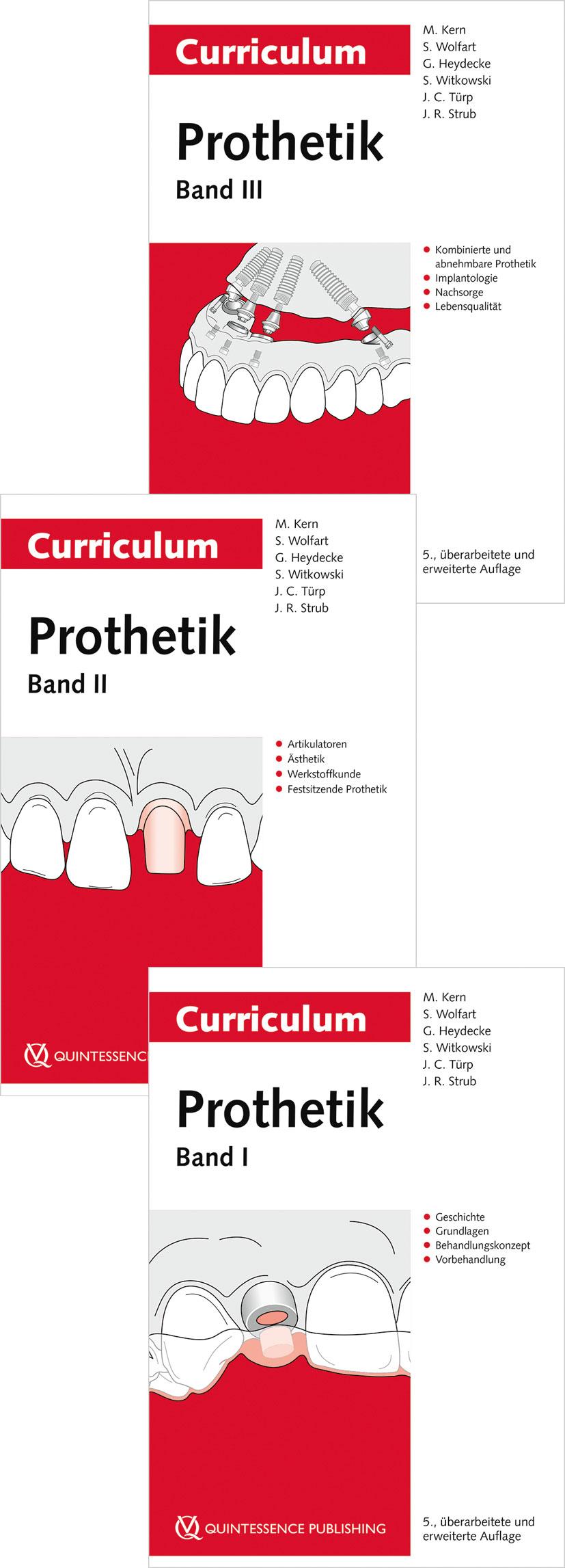 Vorderes Coverbild Curriculum Prothetik Bände 1-3
