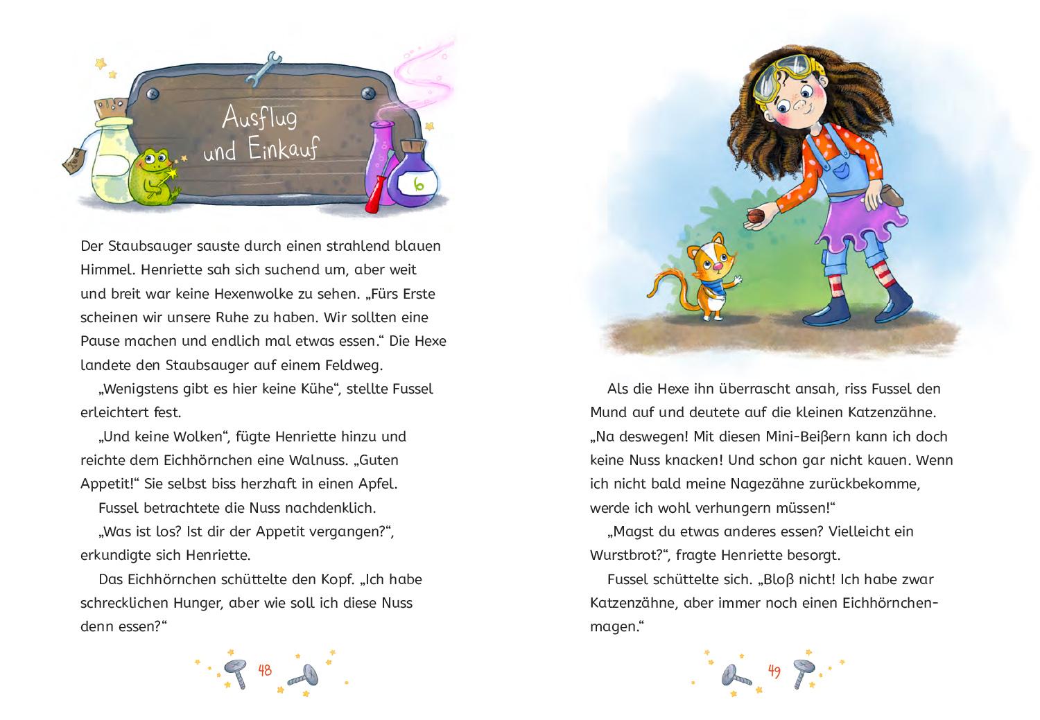 Beispielinhalt (Bild) Henriette Huckepack - Gut geschraubt ist besser als schief gehext