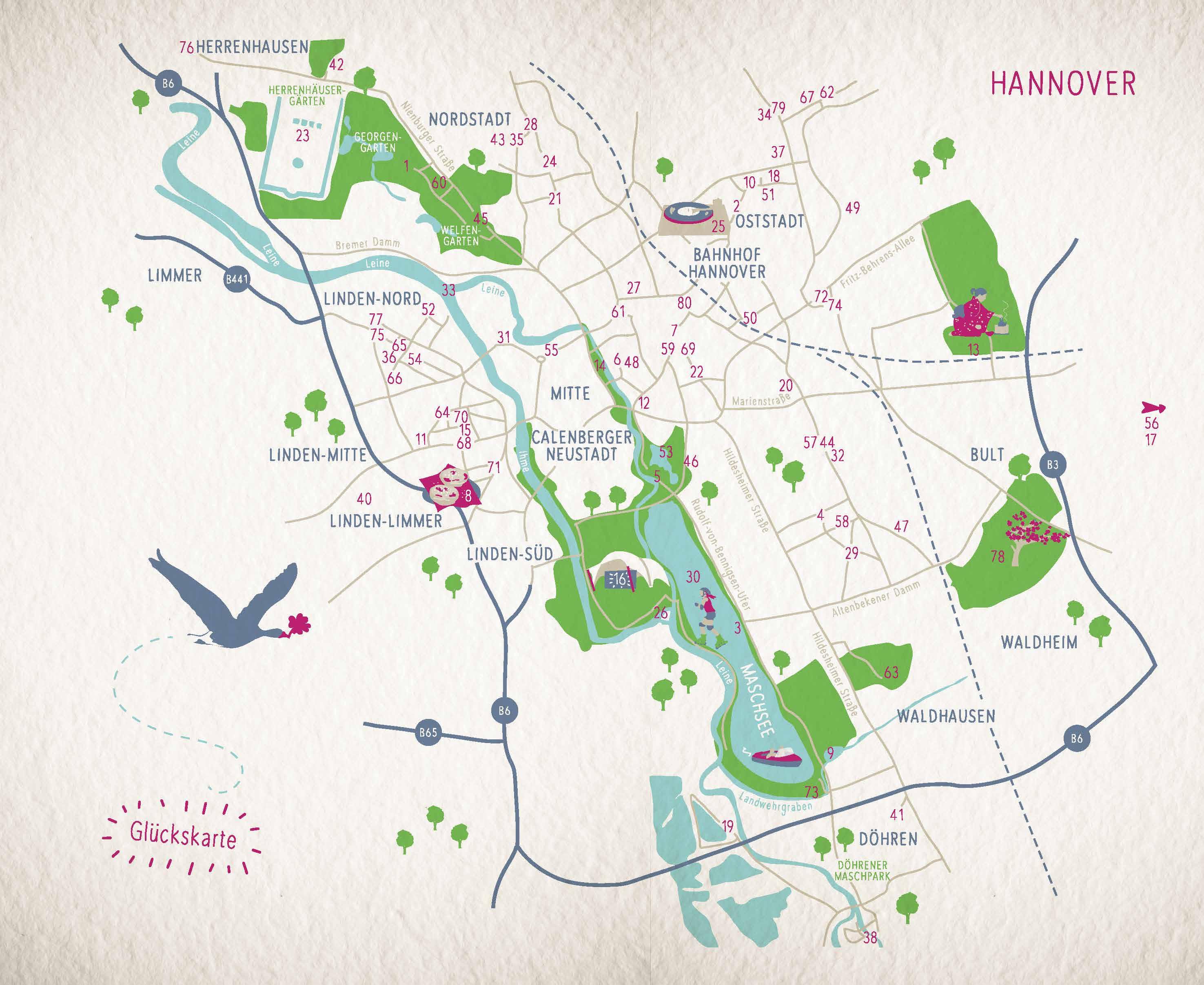 Beispielinhalt (Bild) Glücksorte in Hannover