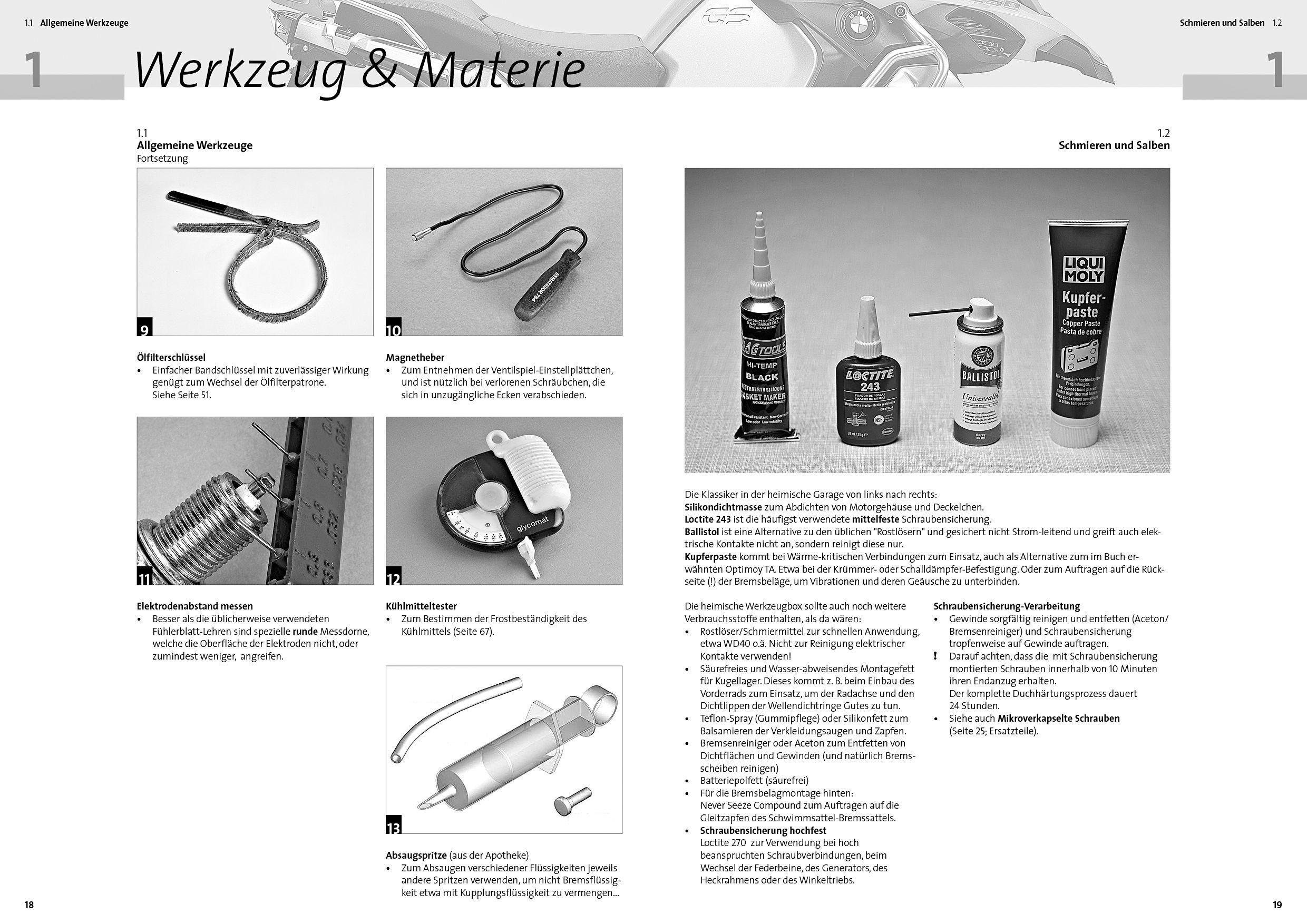 Beispielinhalt (Bild) BMW R 1200 GS, R 1250 GS & Adventure, Reparaturanleitung