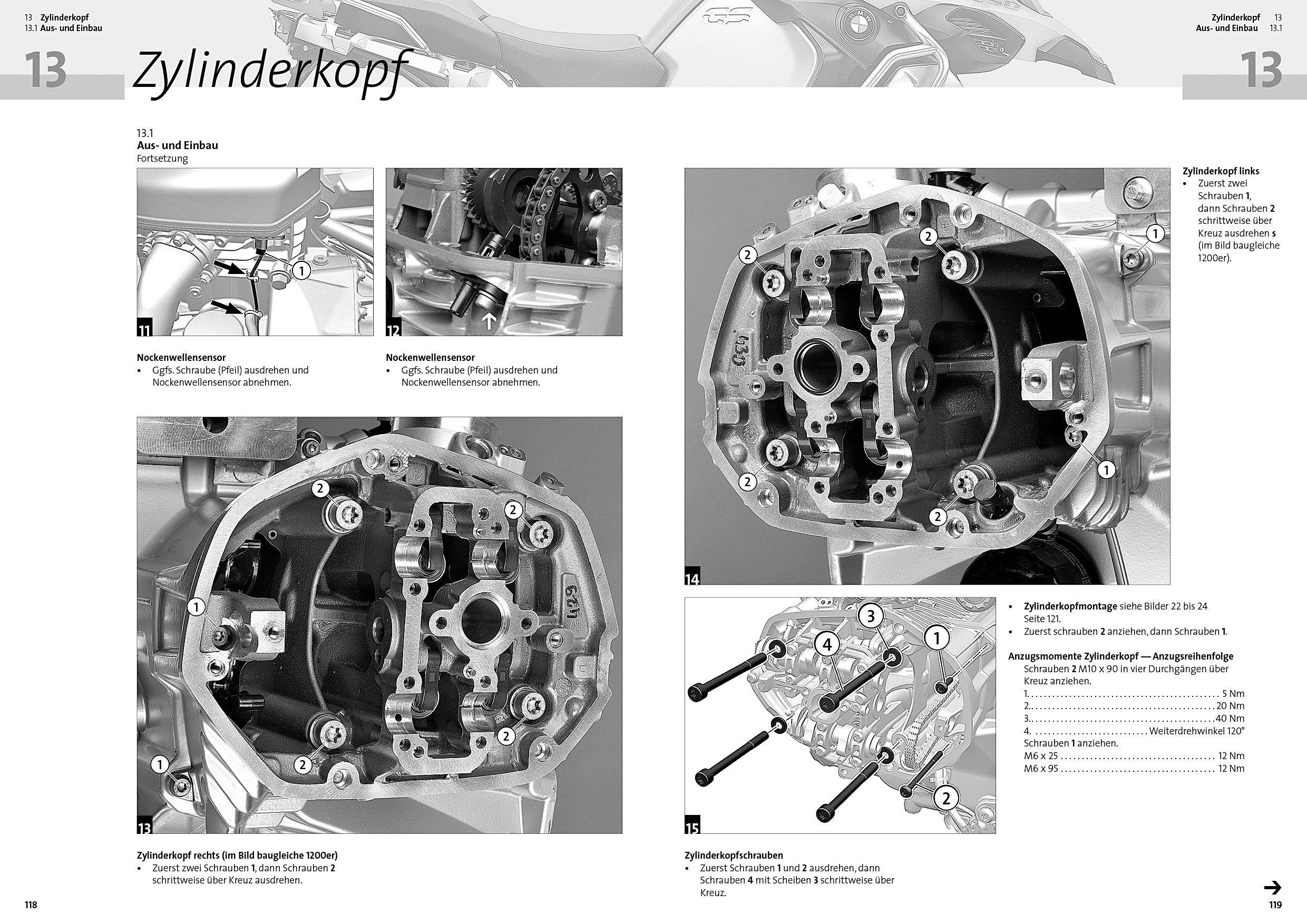 Beispielinhalt (Bild) BMW R 1200 GS, R 1250 GS & Adventure, Reparaturanleitung