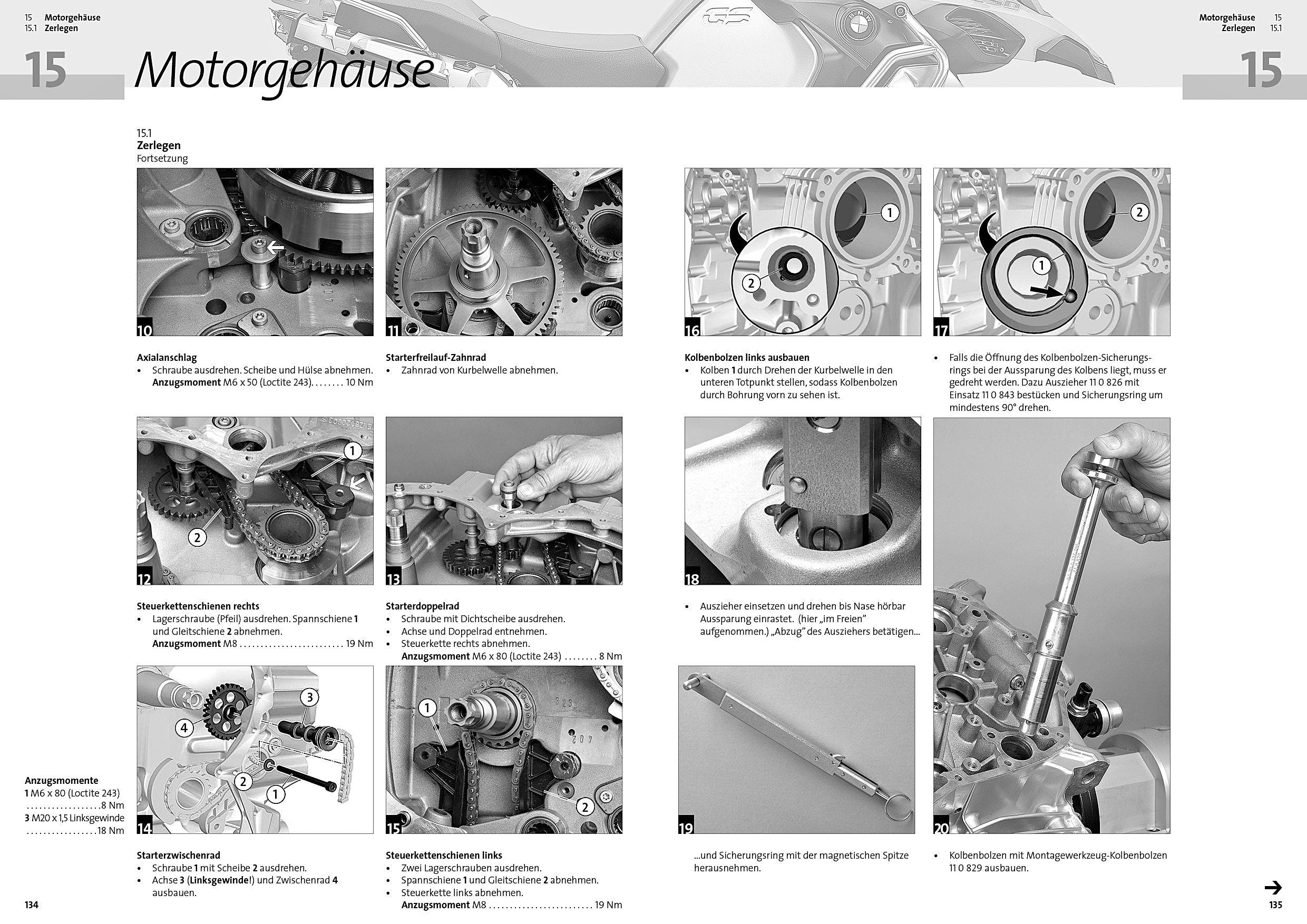 Beispielinhalt (Bild) BMW R 1200 GS, R 1250 GS & Adventure, Reparaturanleitung