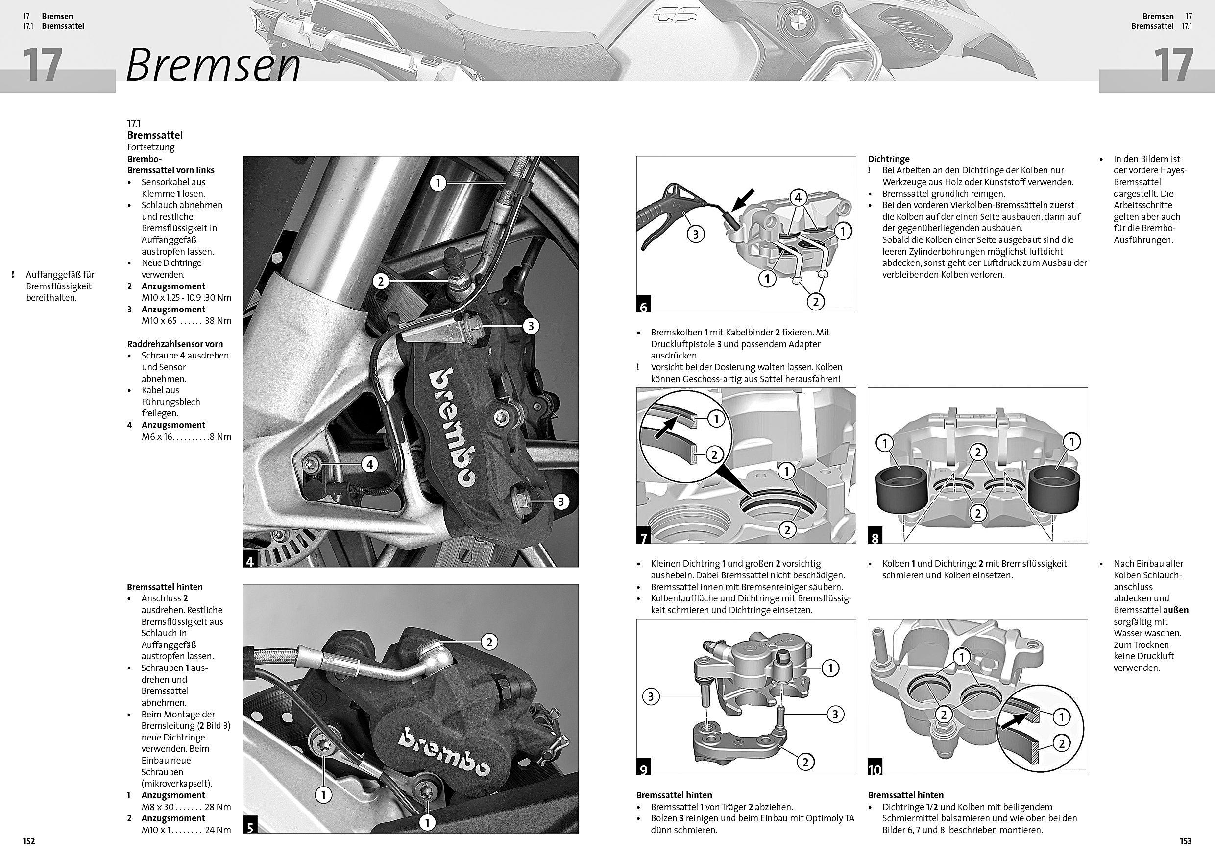 Beispielinhalt (Bild) BMW R 1200 GS, R 1250 GS & Adventure, Reparaturanleitung
