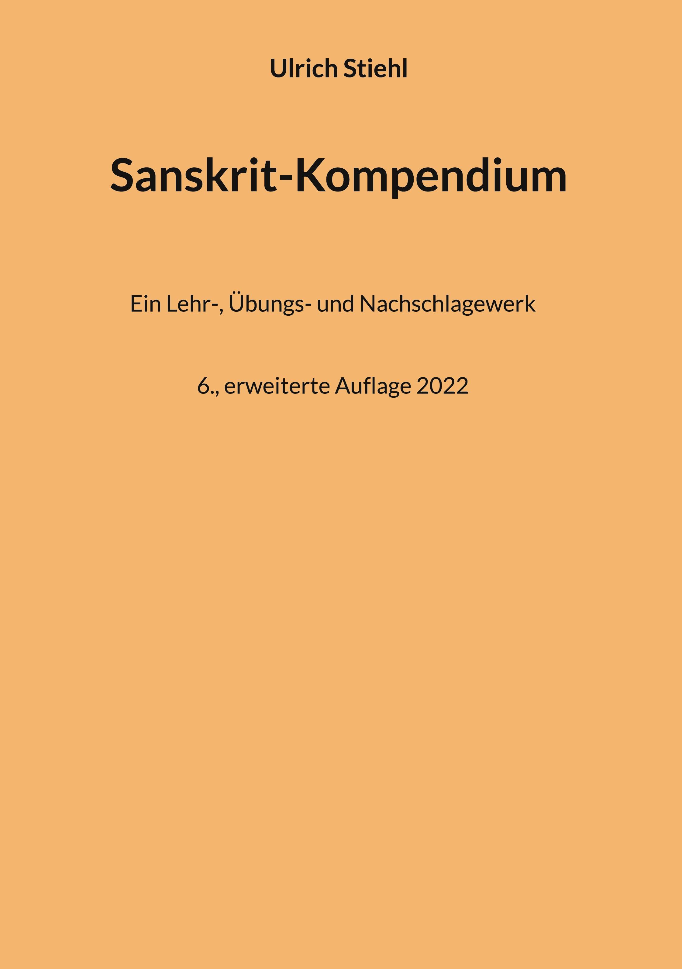 Vorderes Coverbild Sanskrit-Kompendium