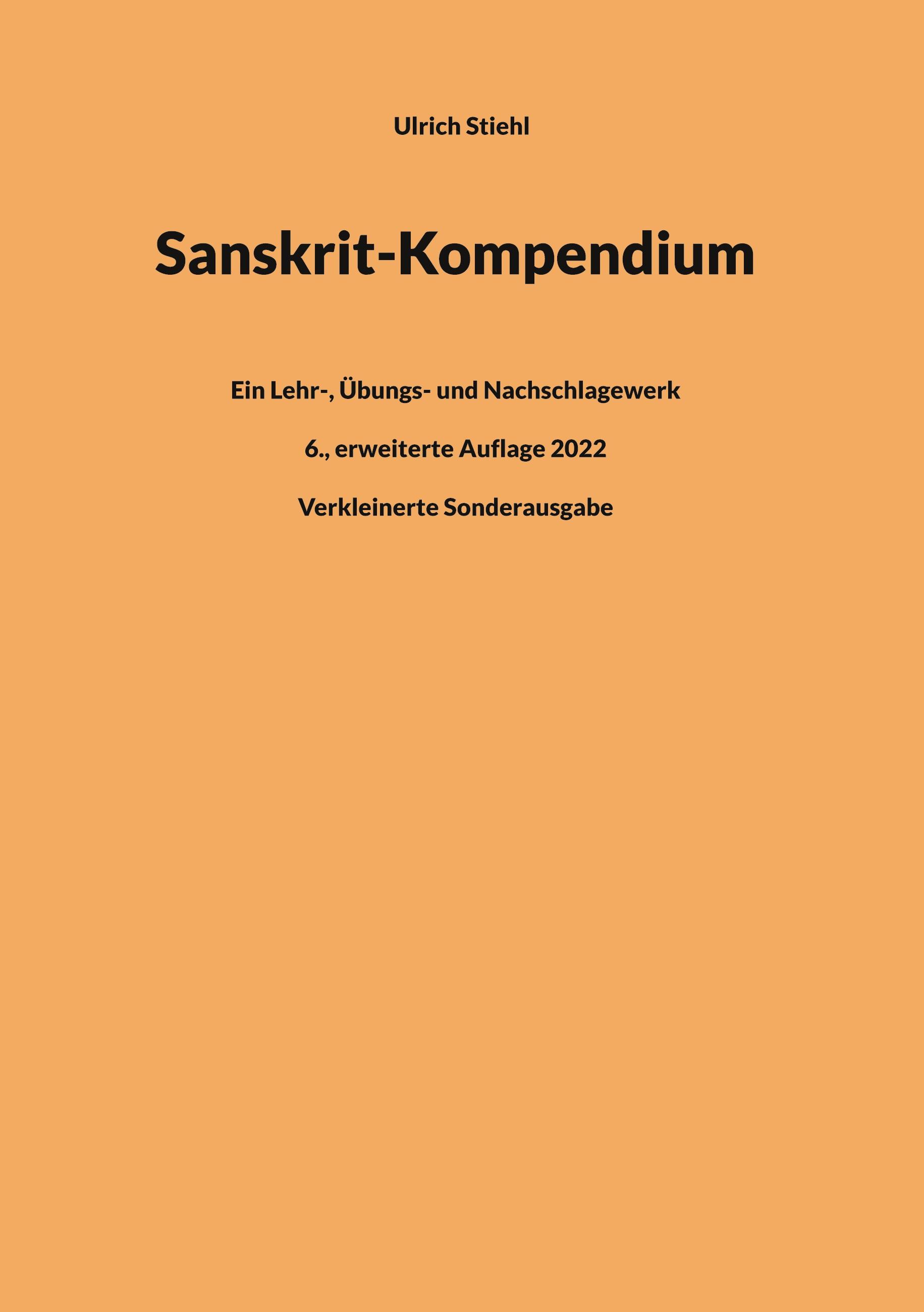 Vorderes Coverbild Sanskrit-Kompendium