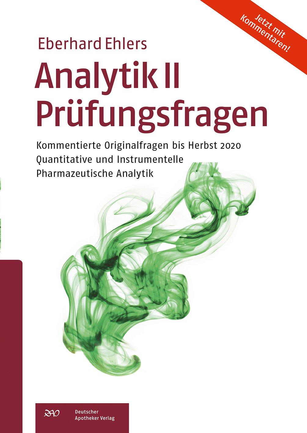 Vorderes Coverbild Analytik II Prüfungsfragen