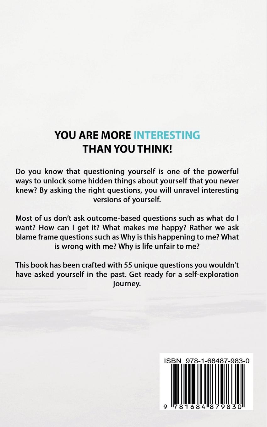 Rückseitencover 55 Questions To Ask Yourself, Across 8 Dimensions For A New You!