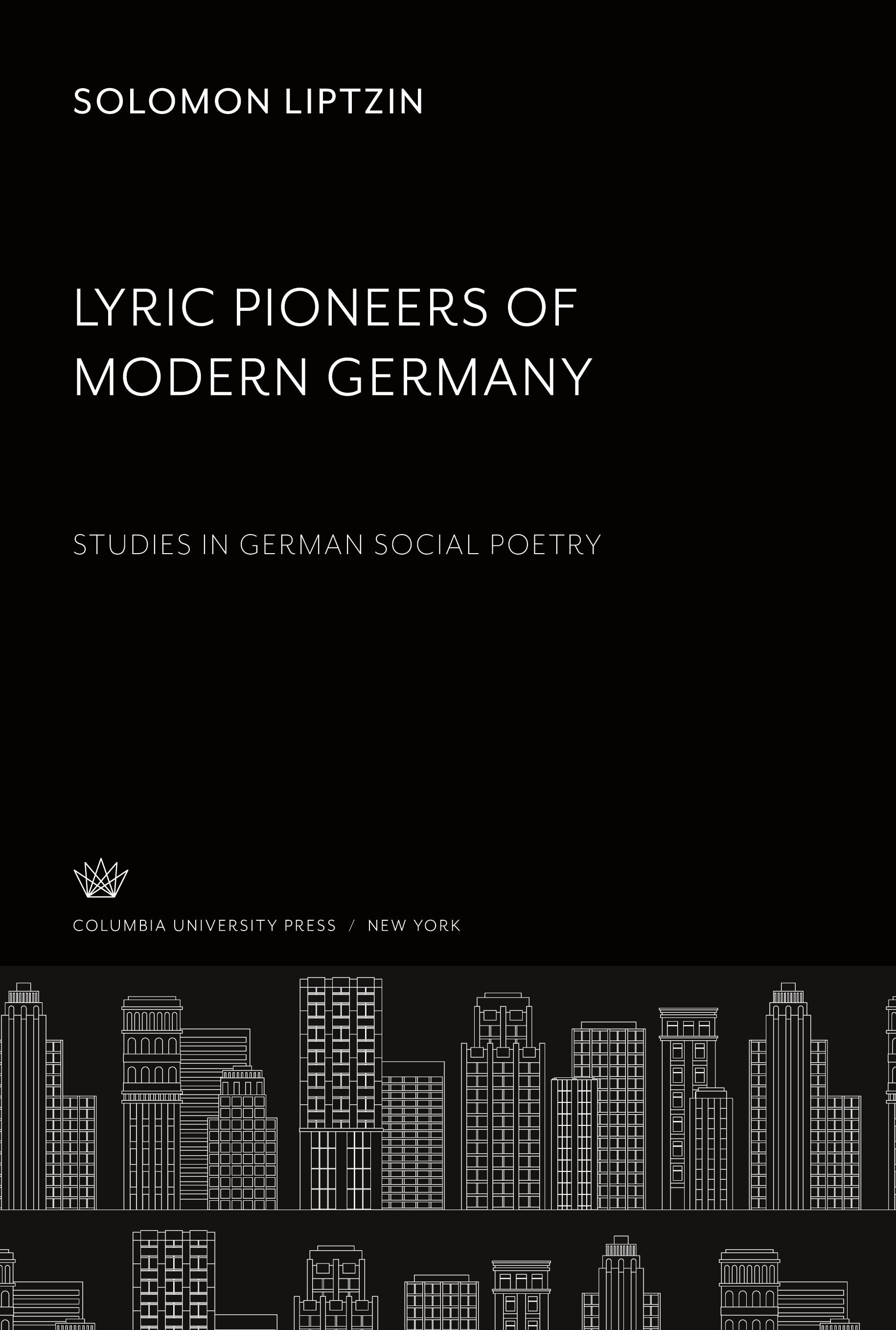 Vorderes Coverbild Lyric Pioneers of Modern Germany