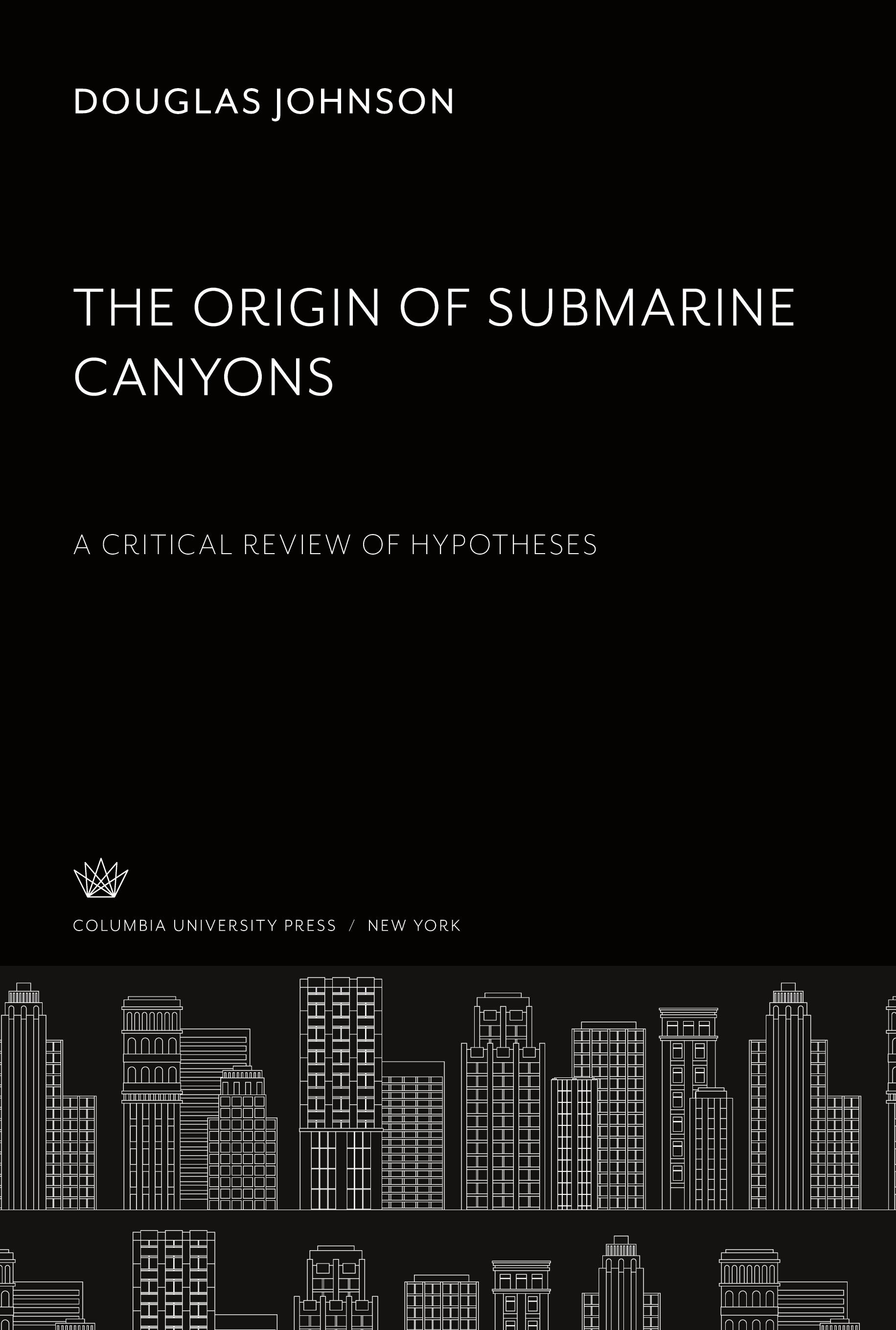 Vorderes Coverbild The Origin of Submarine Canyons