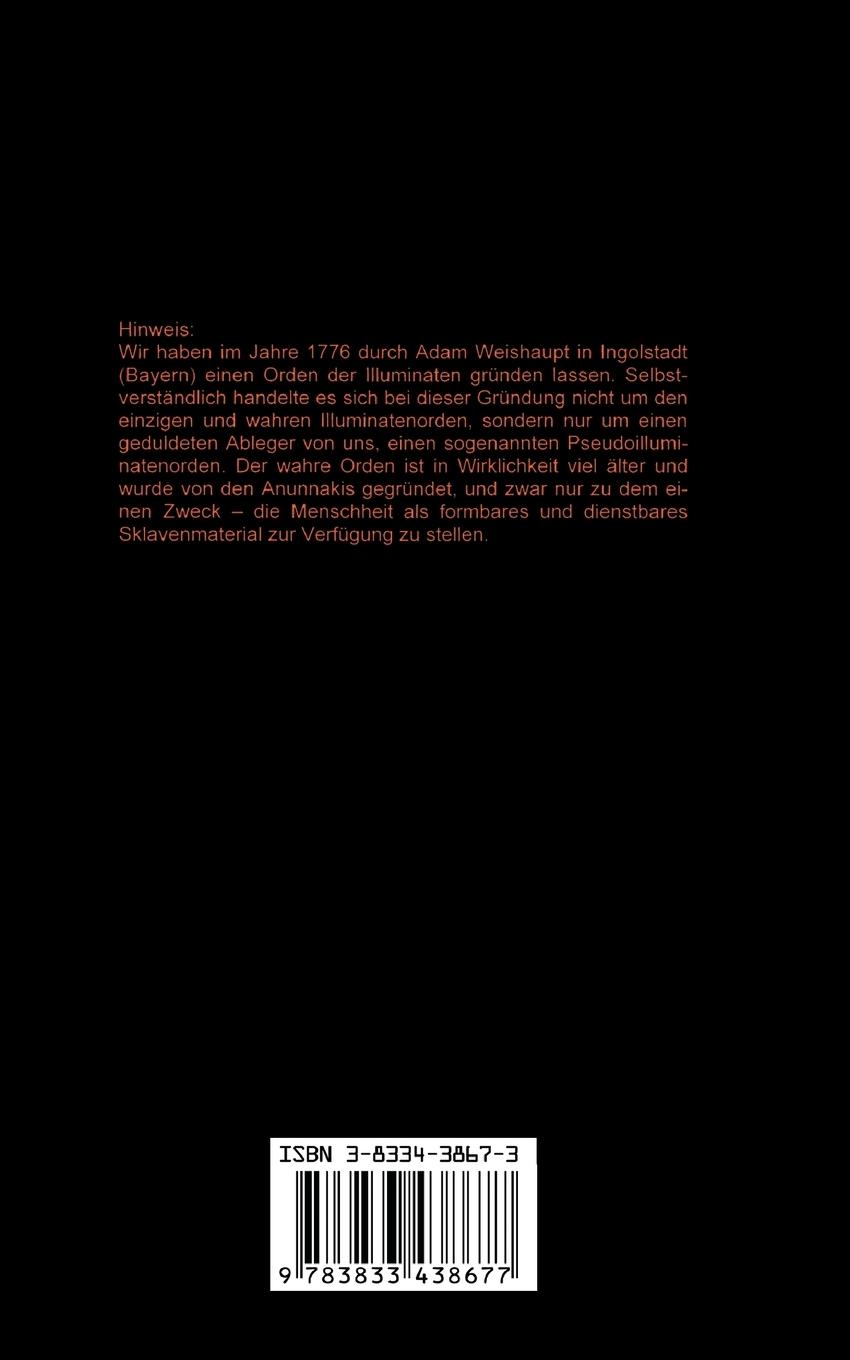 Rückseitencover Die Verschwörung der Illuminaten  Teil II