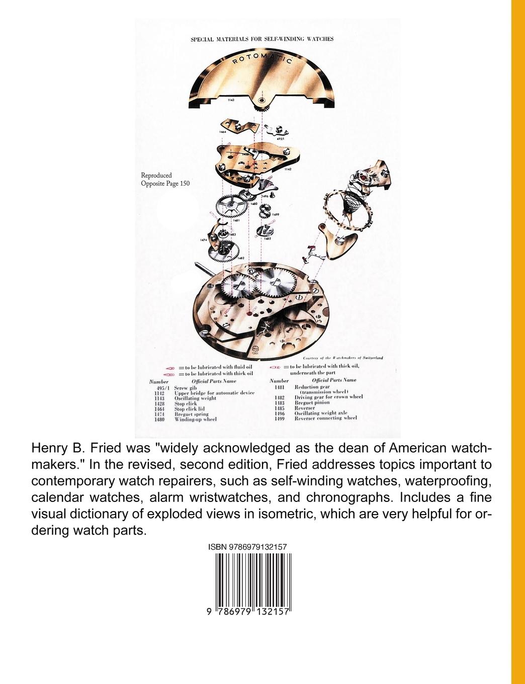 Rückseitencover The Watch Repairer's Manual