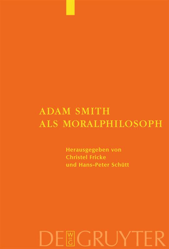 Vorderes Coverbild Adam Smith als Moralphilosoph