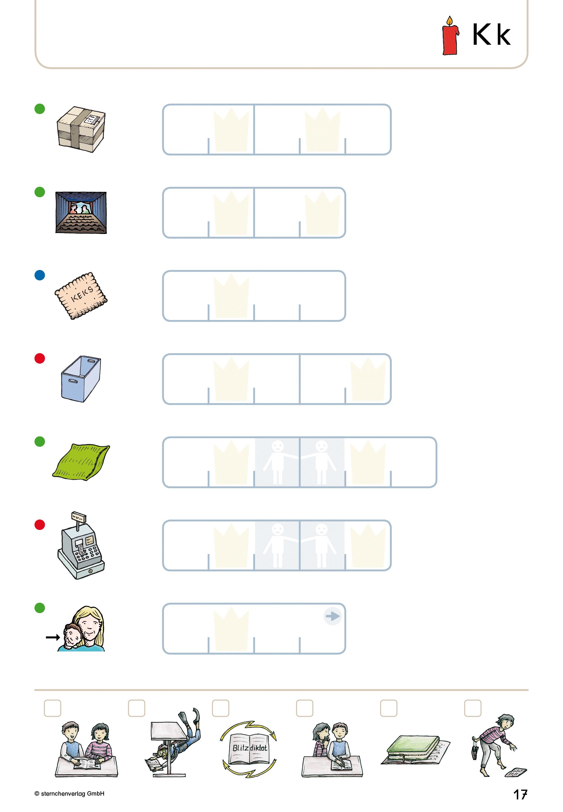 Beispielinhalt (Bild) Mein Lupenschreibheft 1 - Ich kann richtig schreiben - Ausgabe mit Artikelkennzeichnung (DaZ)