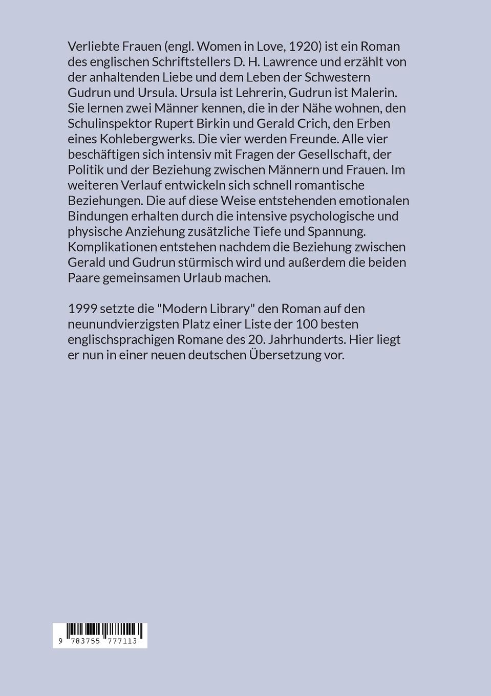 Rückseitencover Verliebte Frauen