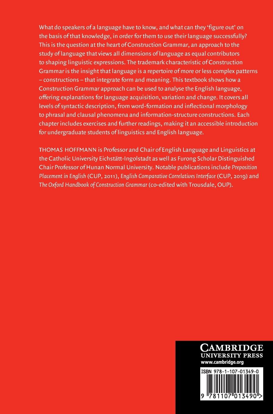 Rückseitencover Construction Grammar