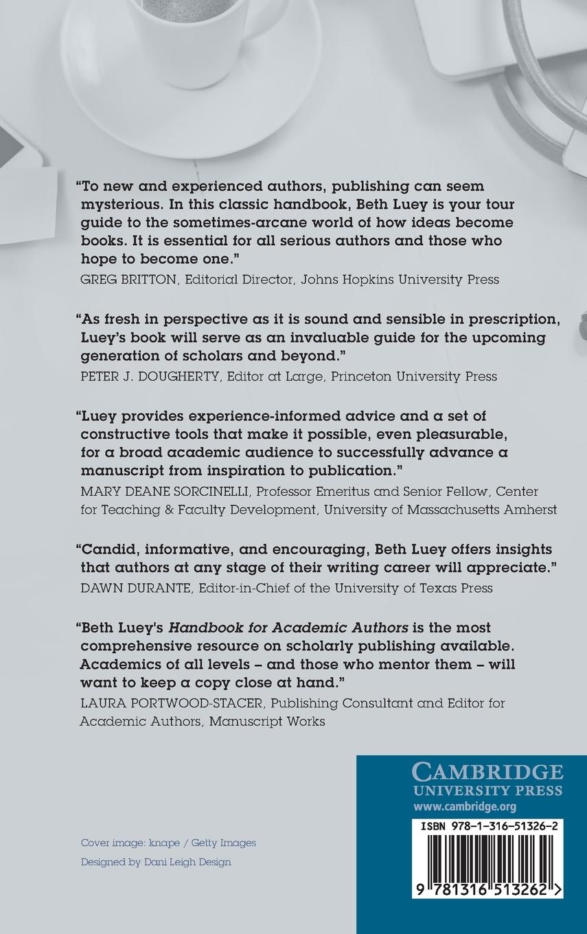 Rückseitencover Handbook for Academic Authors