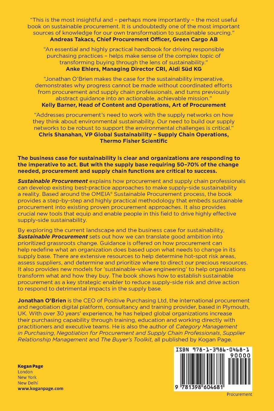 Rückseitencover Sustainable Procurement