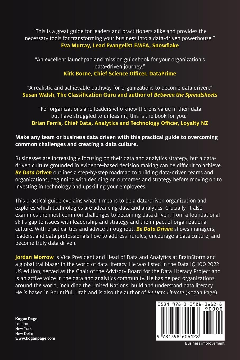 Rückseitencover Be Data Driven