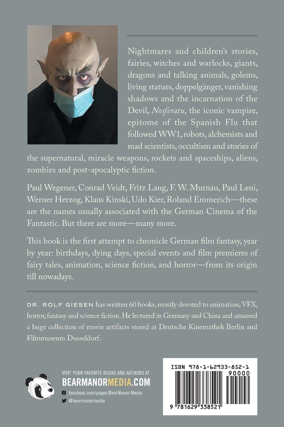 Rückseitencover Golem, Caligari, Nosferatu - A Chronicle of German Film Fantasy