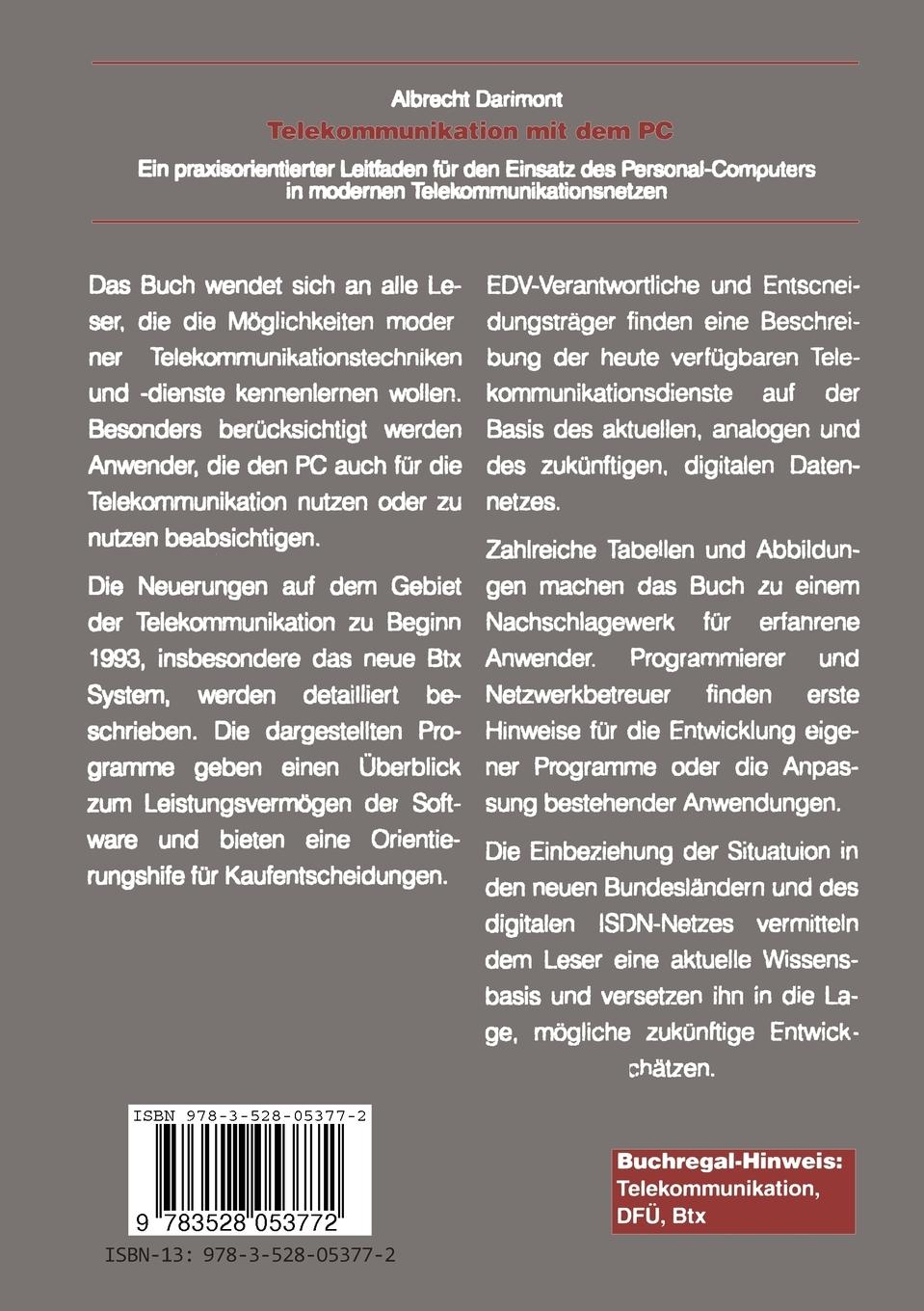 Rückseitencover Telekommunikation mit dem PC