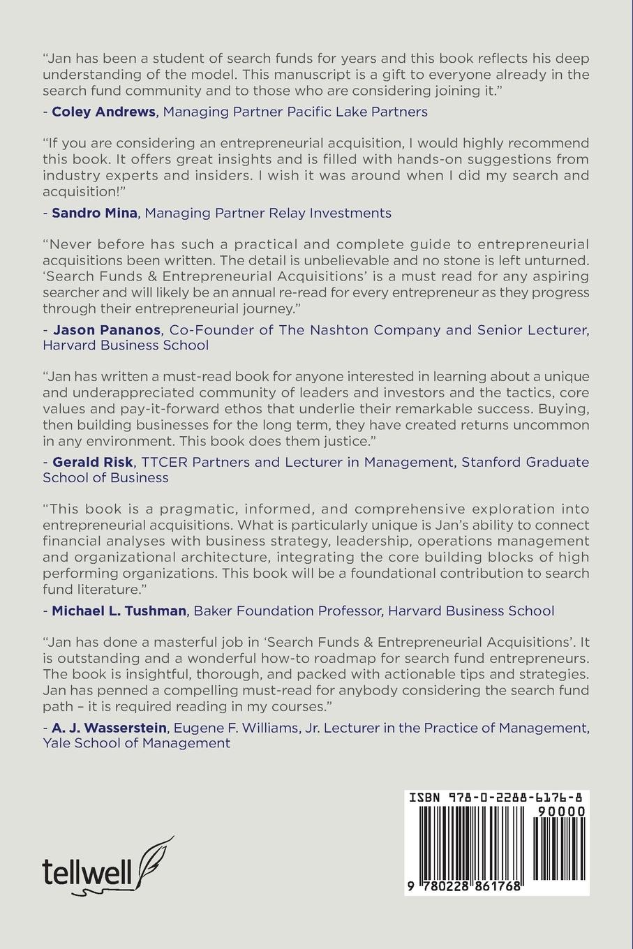 Rückseitencover Search Funds & Entrepreneurial Acquisitions