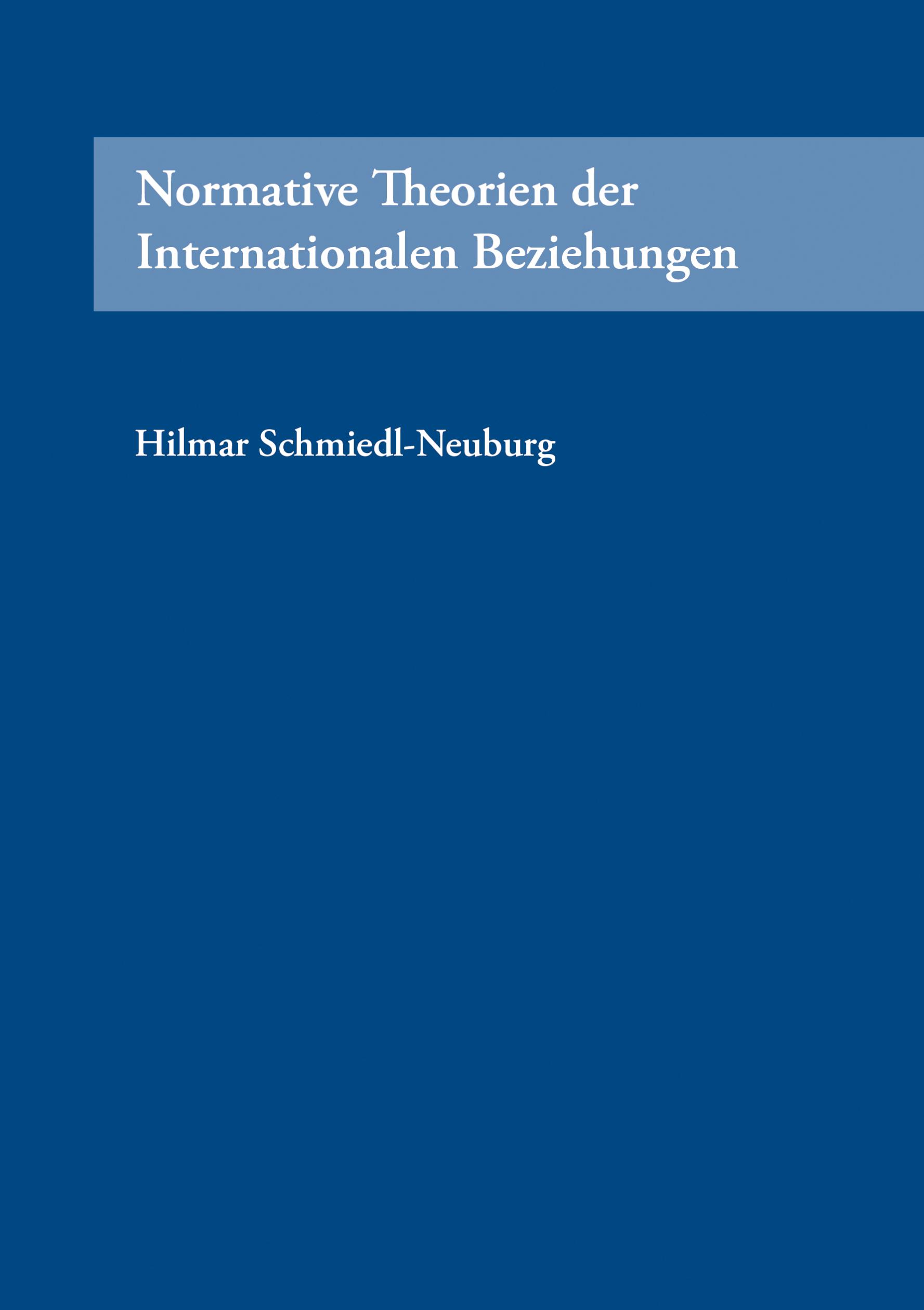 Vorderes Coverbild Normative Theorien der Internationalen Beziehungen