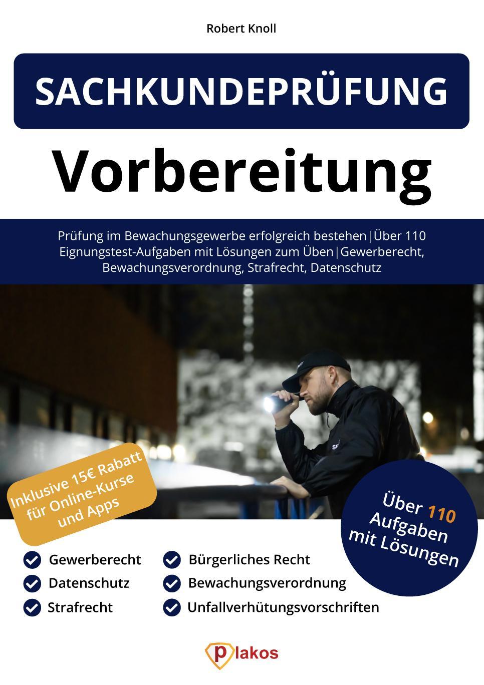 Vorderes Coverbild Sachkundeprüfung 34a GewO Vorbereitung