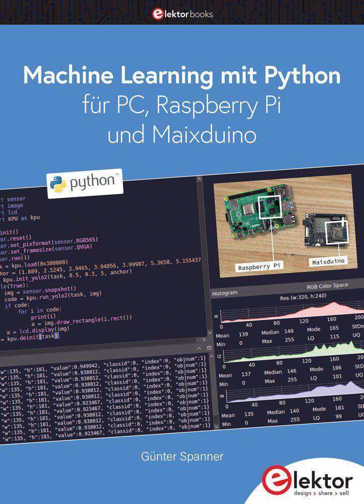 Vorderes Coverbild Machine Learning mit Python für PC, Raspberry Pi und Maixduino