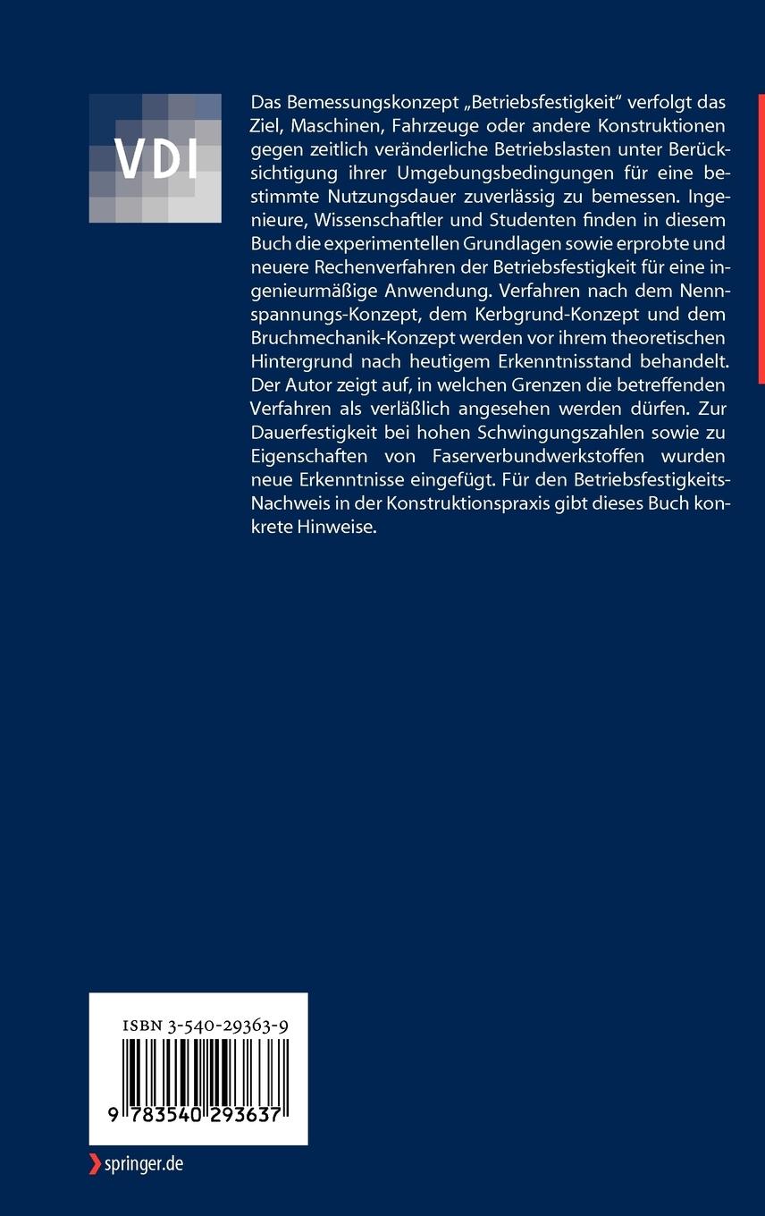 Rückseitencover Betriebsfestigkeit