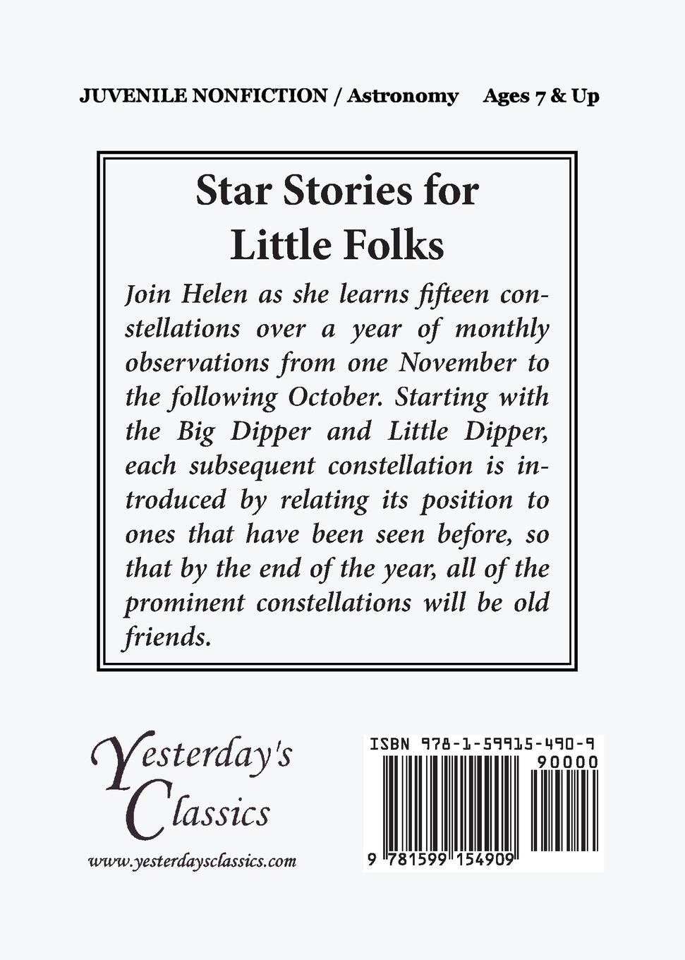 Rückseitencover Star Stories for Little Folks (Yesterday's Classics)