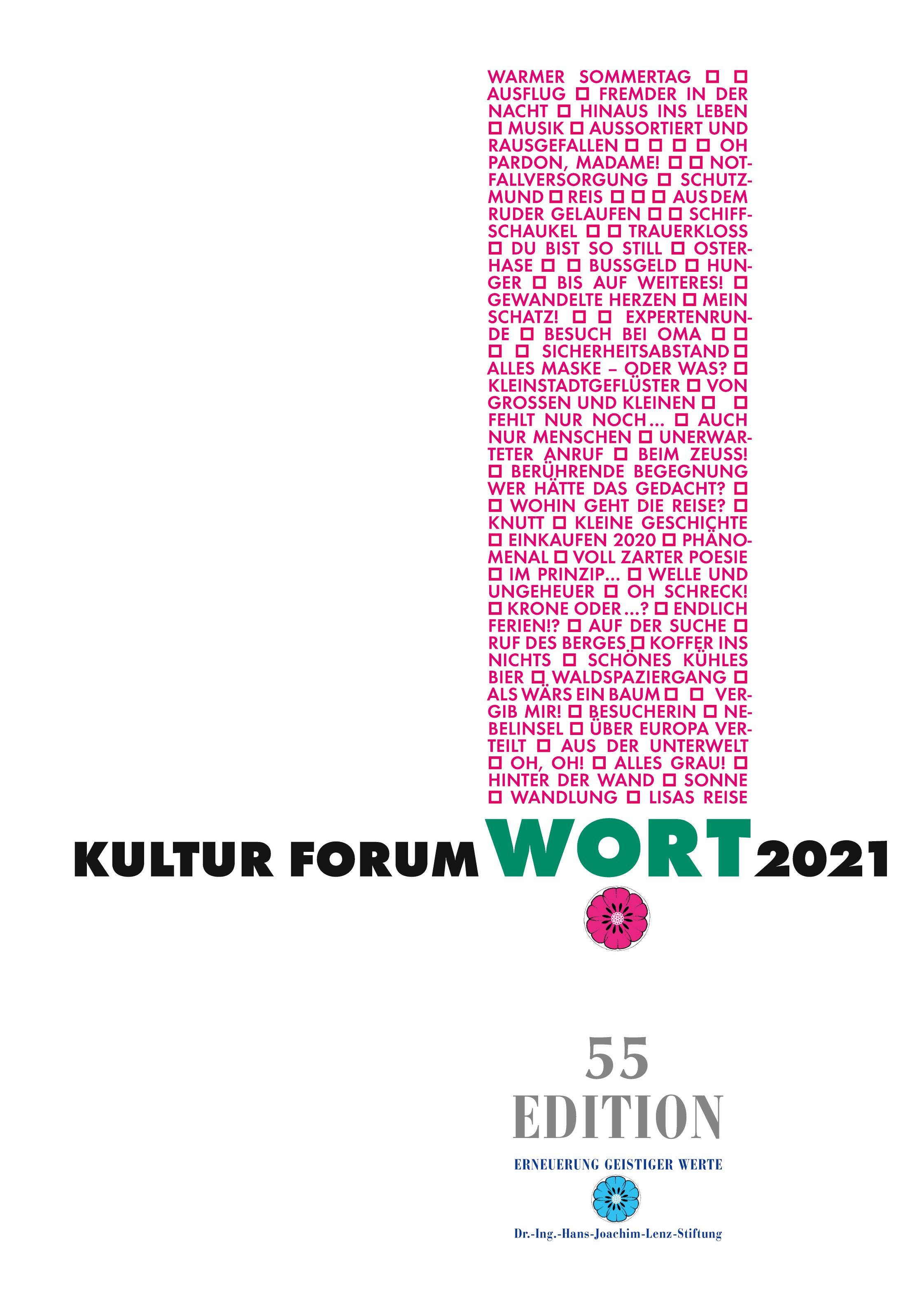 Vorderes Coverbild Kultur Forum WORT 2021