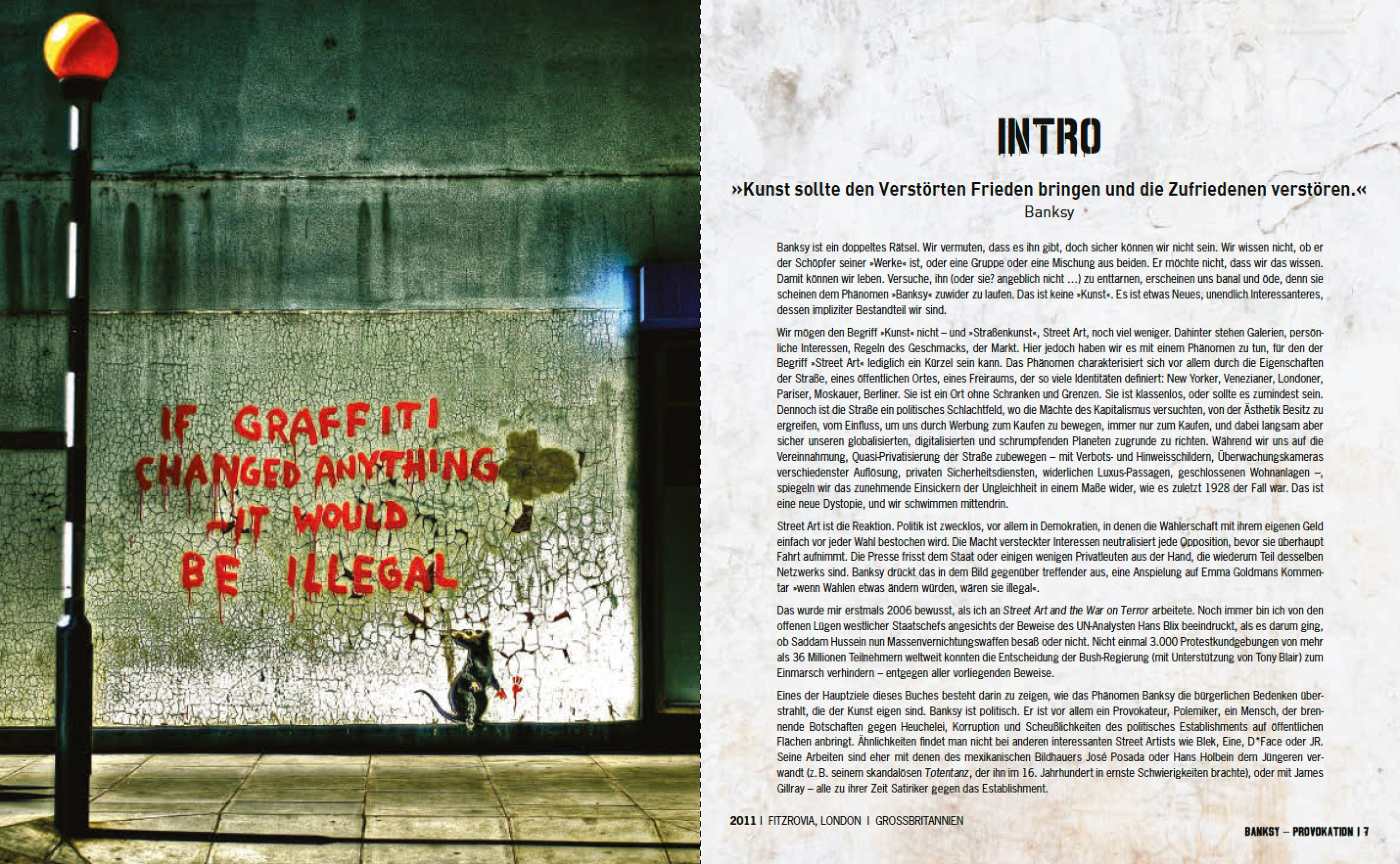 Beispielinhalt (Bild) BANKSY PROVOKATION