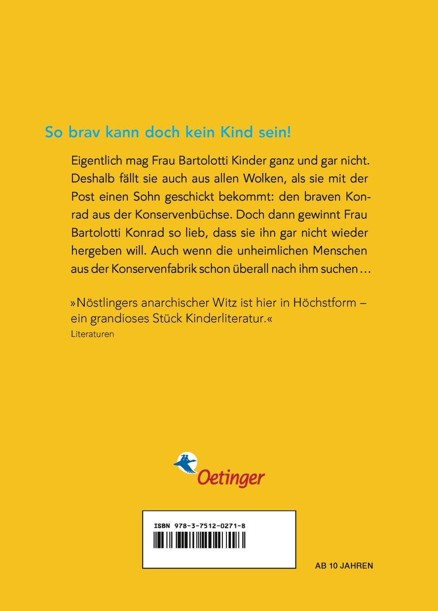Rückseitencover Konrad oder Das Kind aus der Konservenbüchse