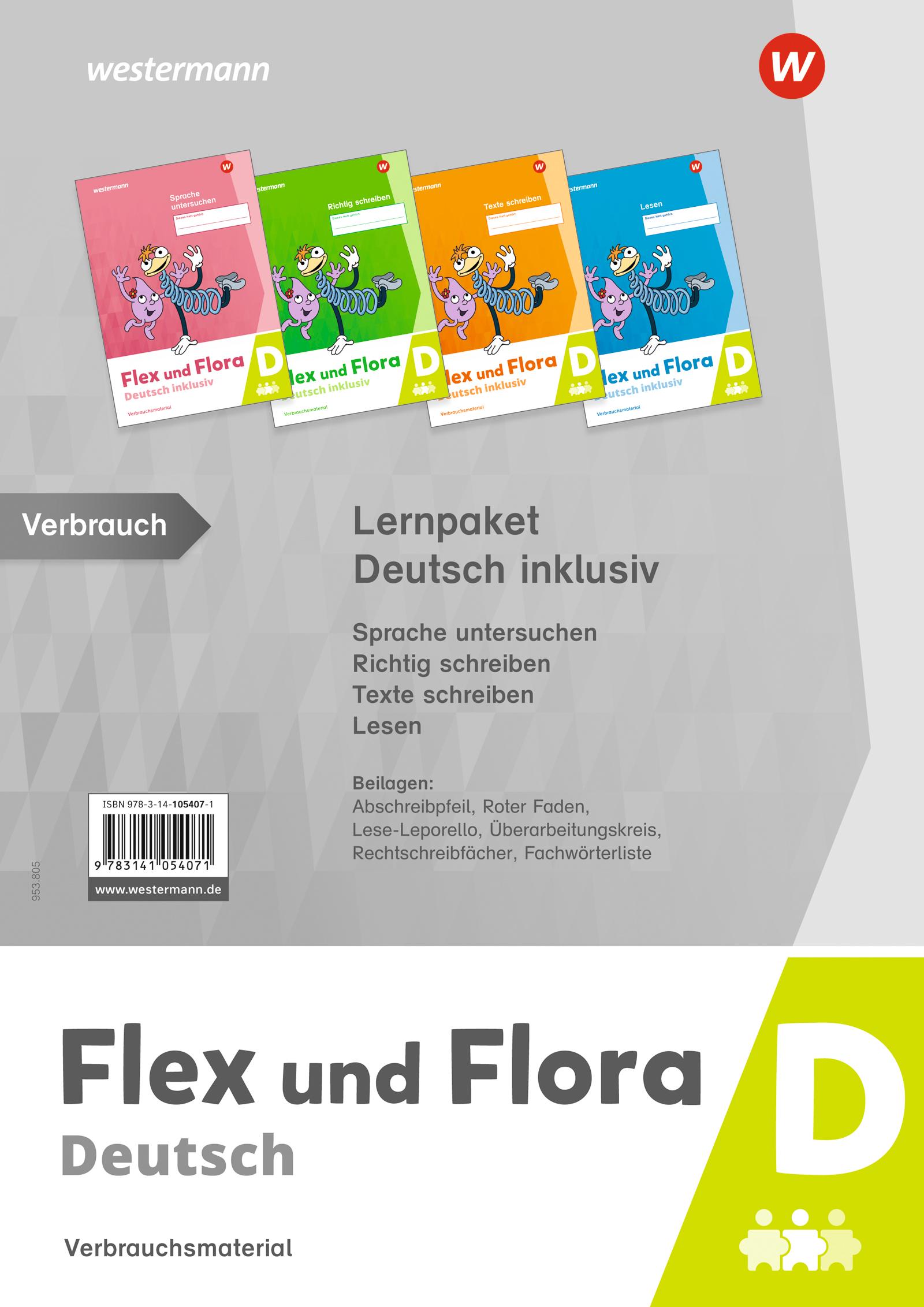 Vorderes Coverbild Flex und Flora - Lernpaket Deutsch inklusiv D