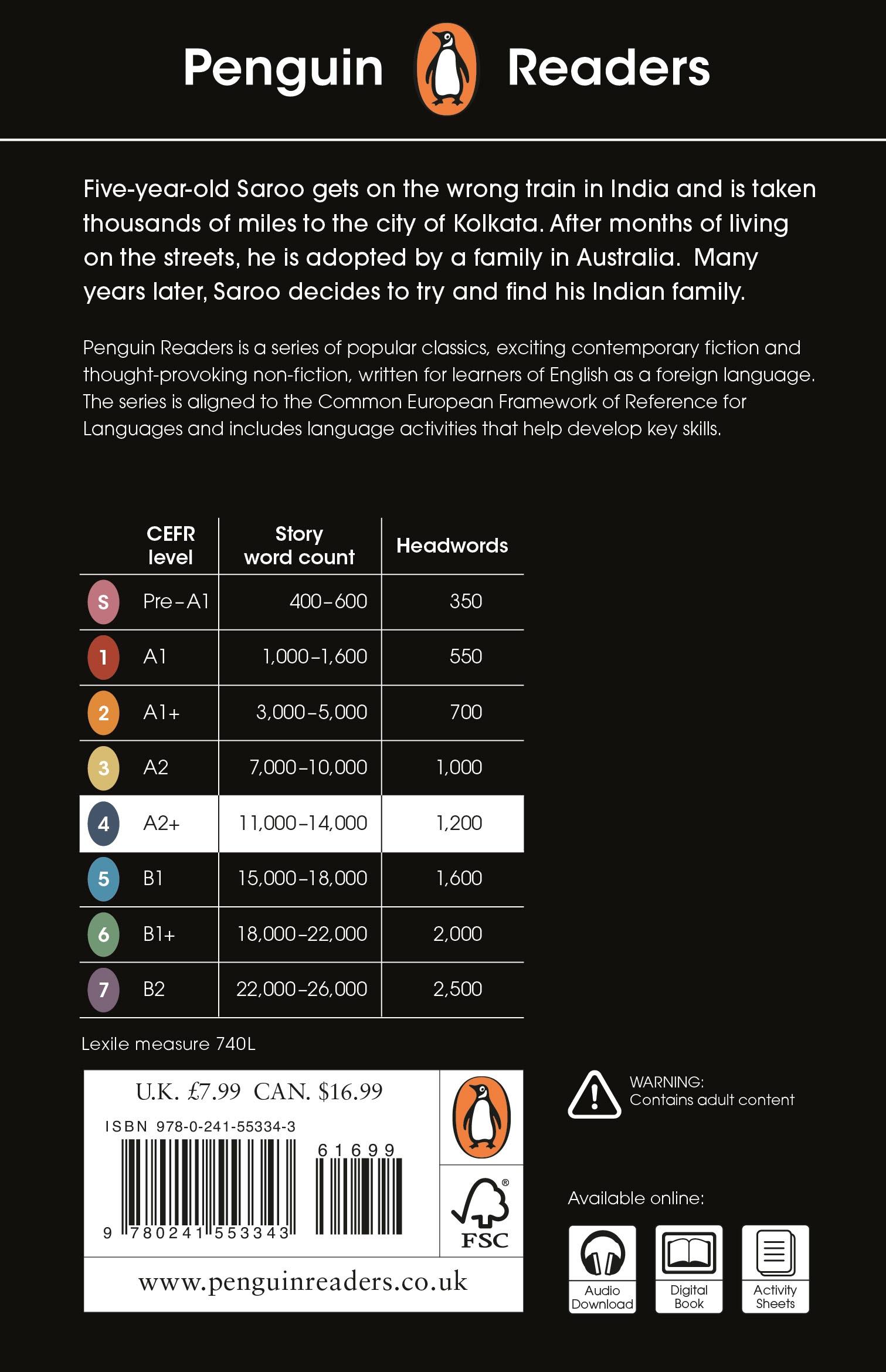 Rückseitencover Penguin Readers Level 4: Lion (ELT Graded Reader)