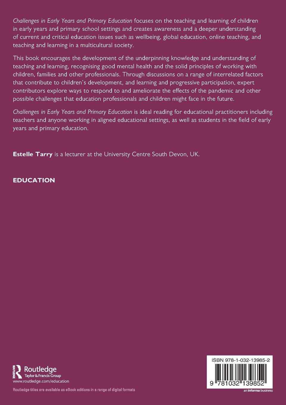 Rückseitencover Challenges in Early Years and Primary Education