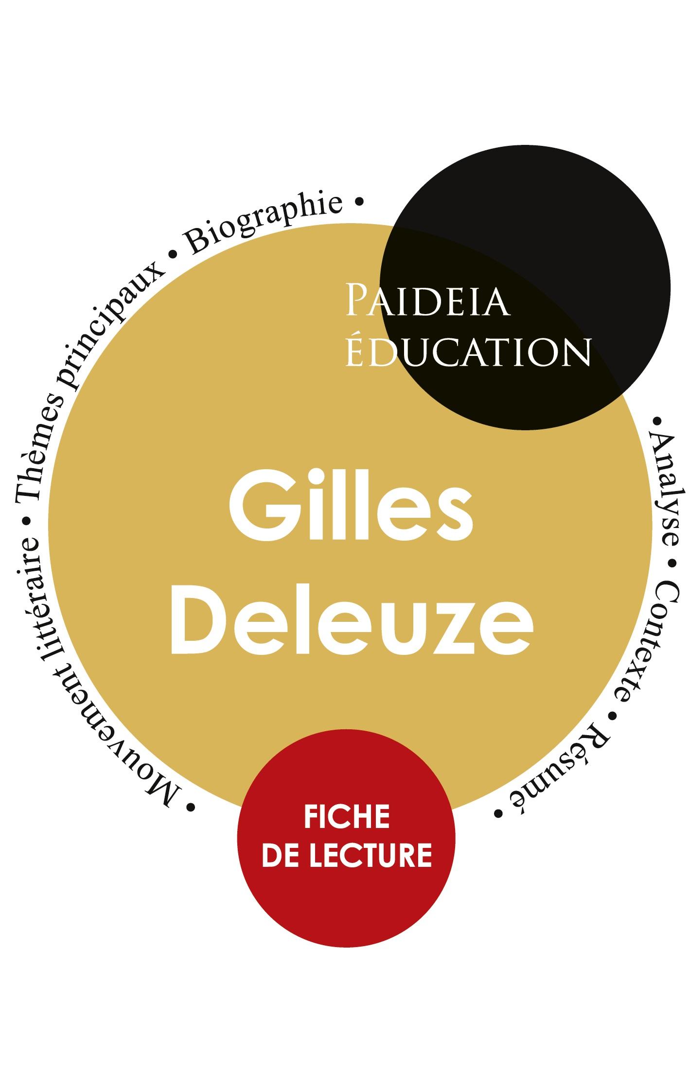 Vorderes Coverbild Deleuze : Étude détaillée et analyse de sa pensée