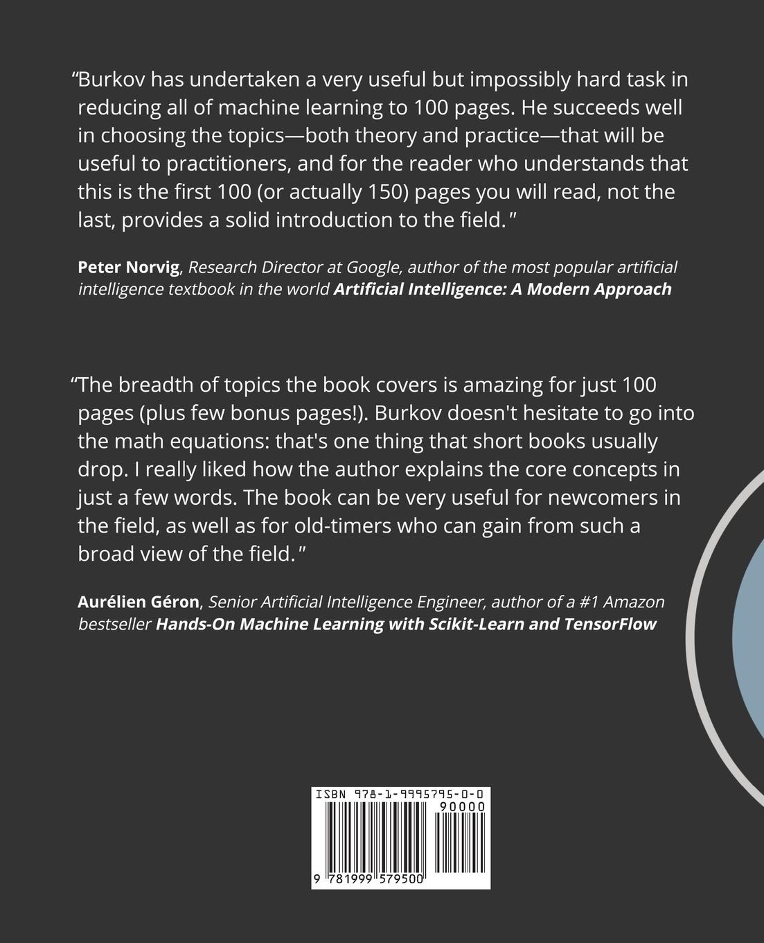 Rückseitencover The Hundred-Page Machine Learning Book