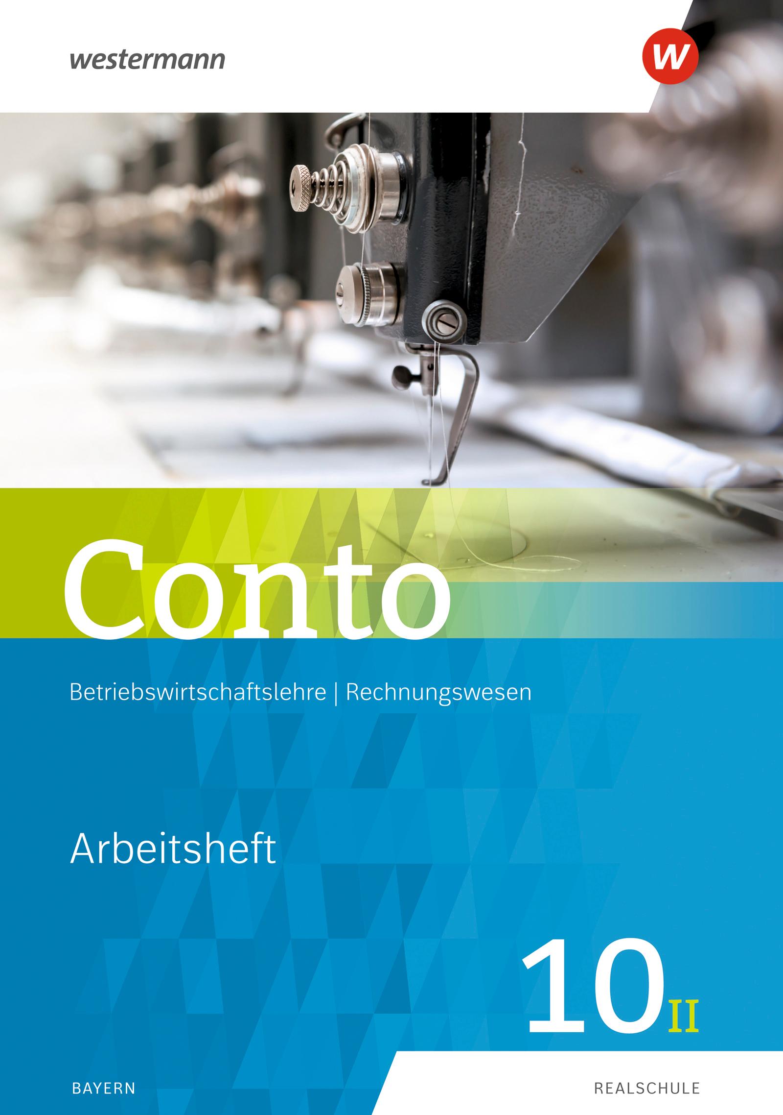 Vorderes Coverbild Conto 10II. Arbeitsheft. Für Realschulen in Bayern