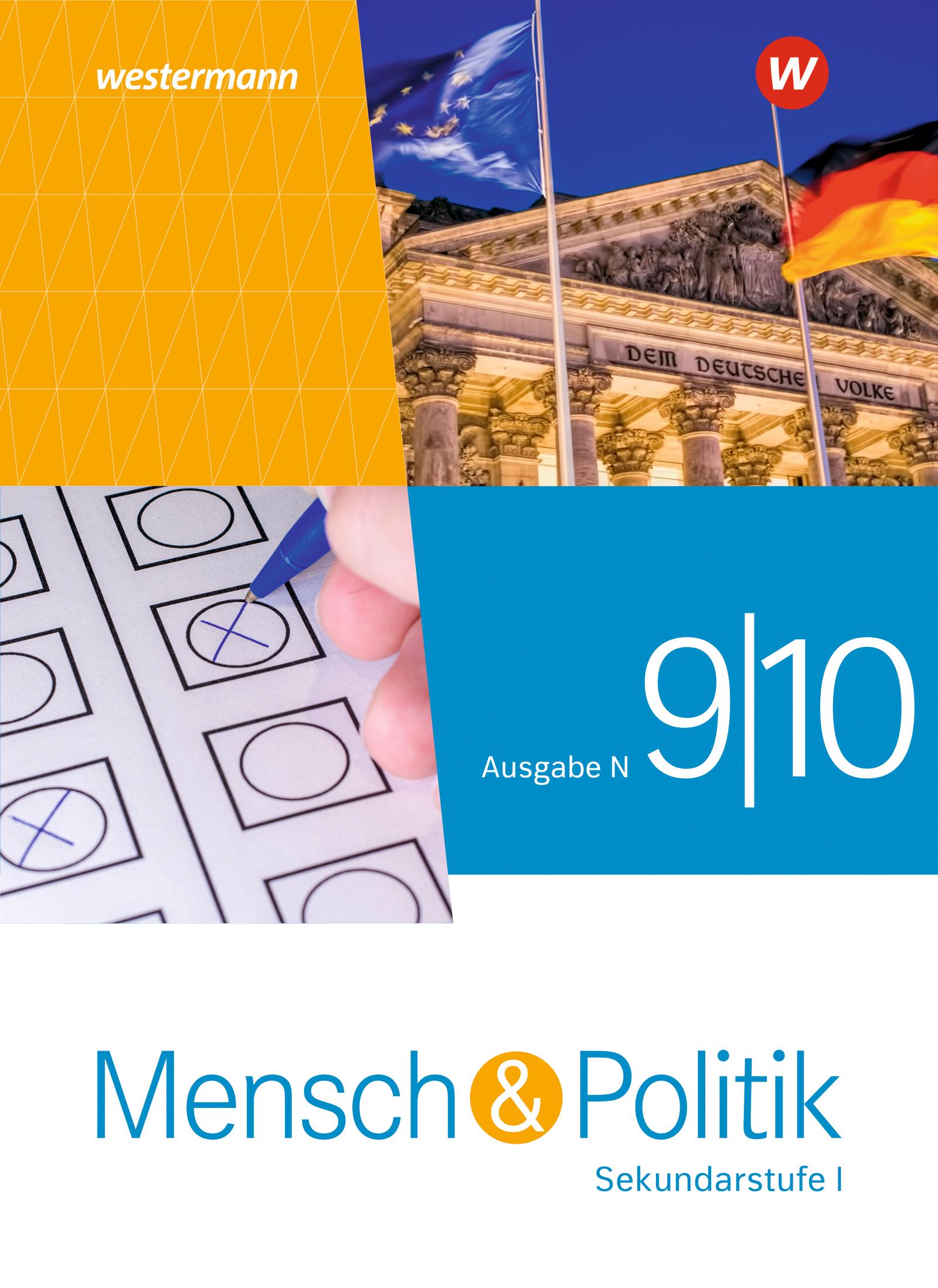 Vorderes Coverbild Mensch und Politik SI 9 / 10. Schulbuch. Ausgabe N 2021
