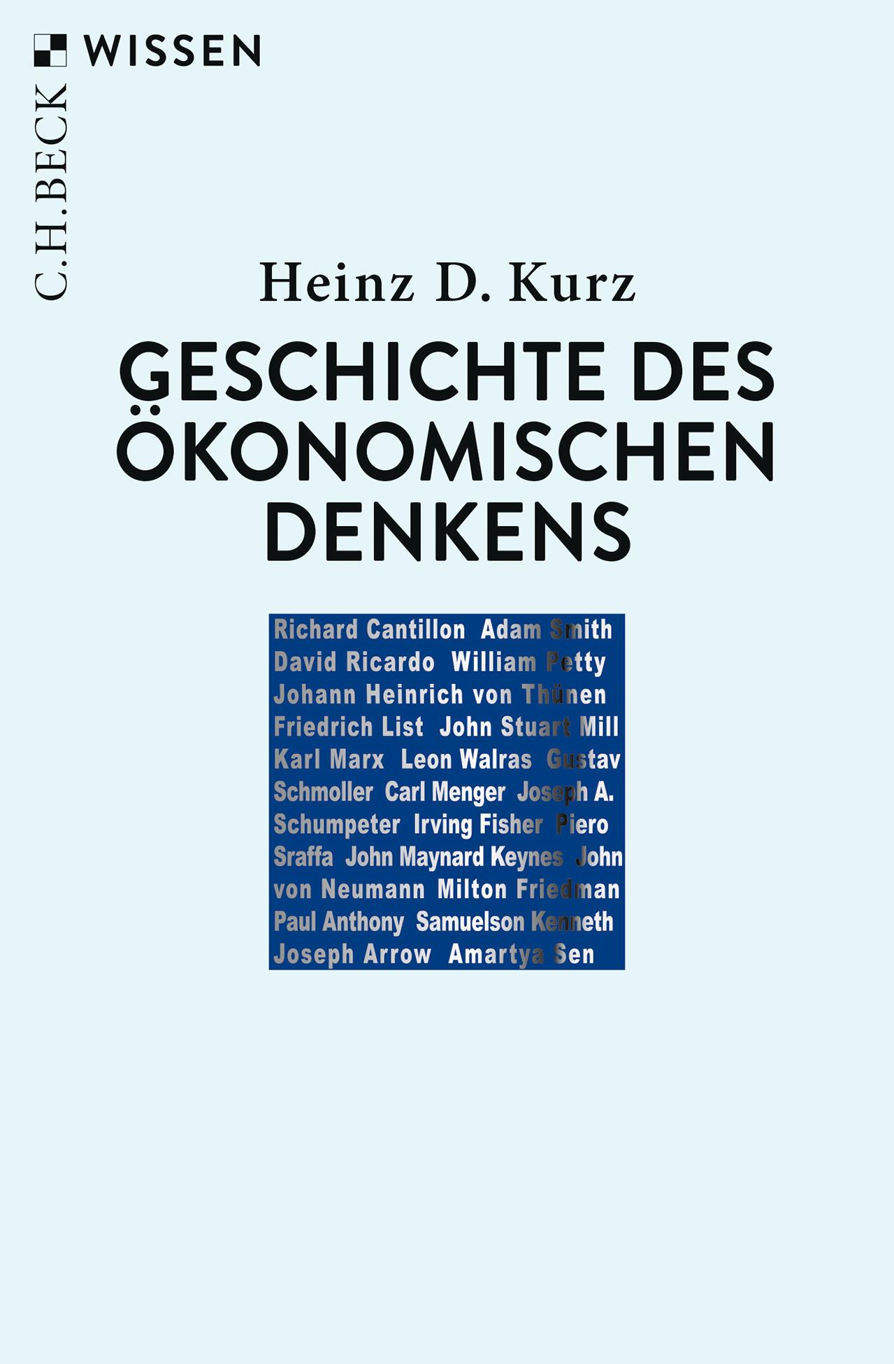 Vorderes Coverbild Geschichte des ökonomischen Denkens
