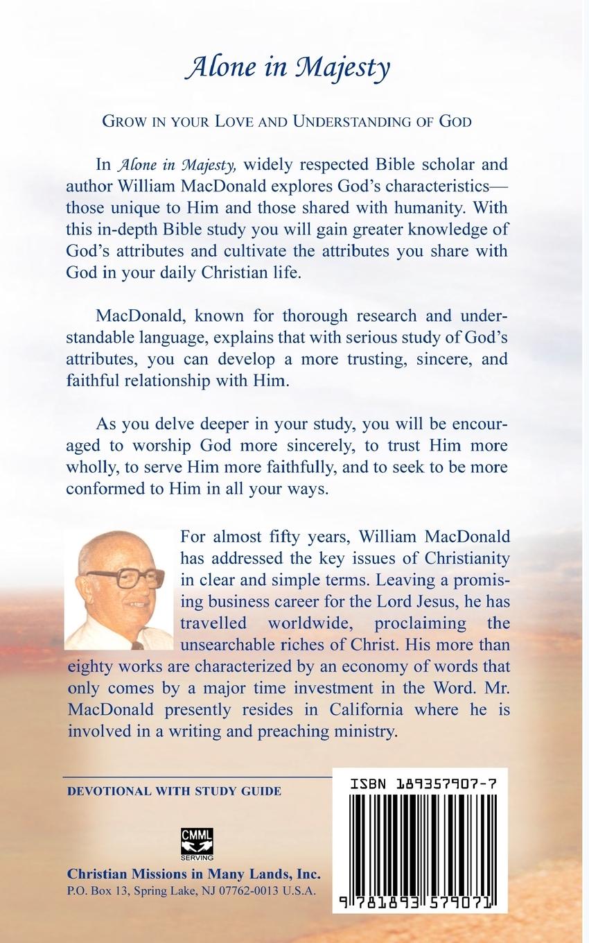 Rückseitencover Alone in Majesty