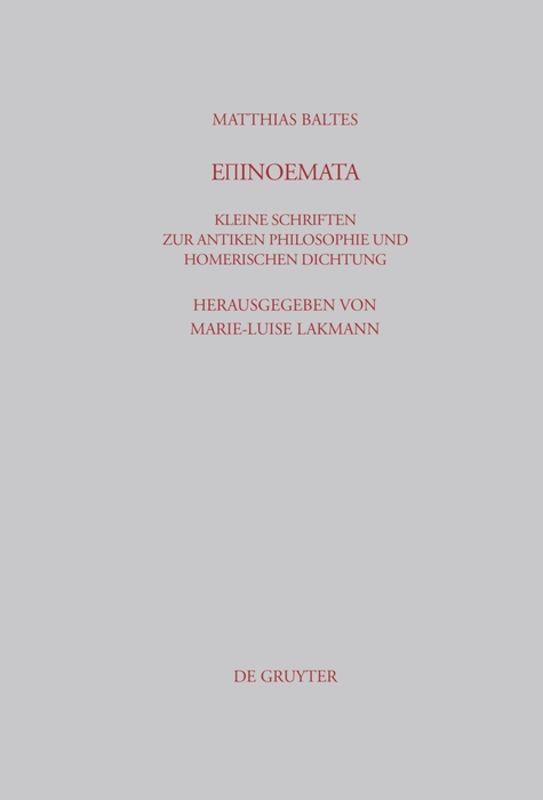 Vorderes Coverbild Epinoemata