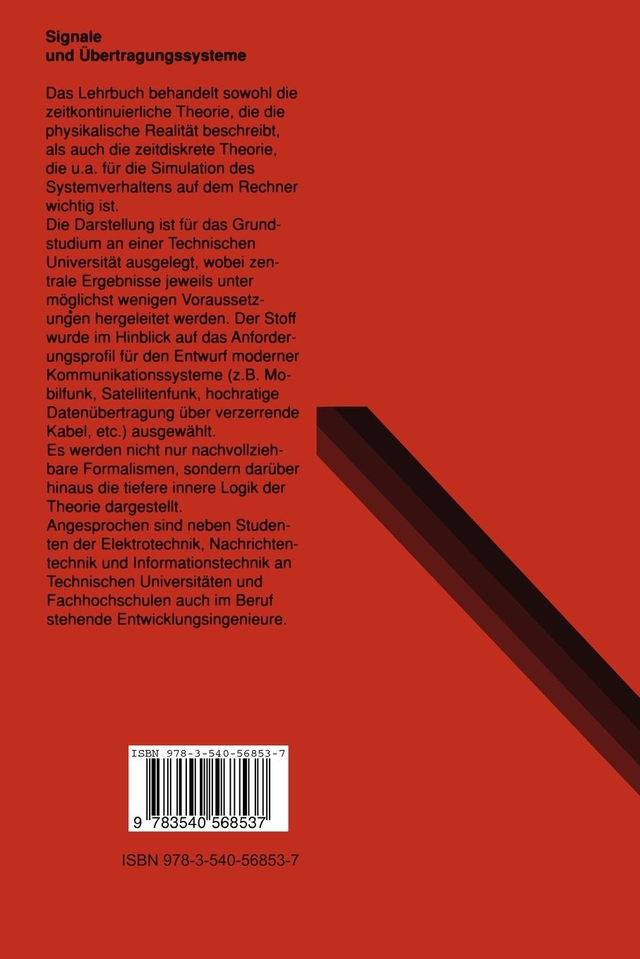 Rückseitencover Signale und Übertragungssysteme