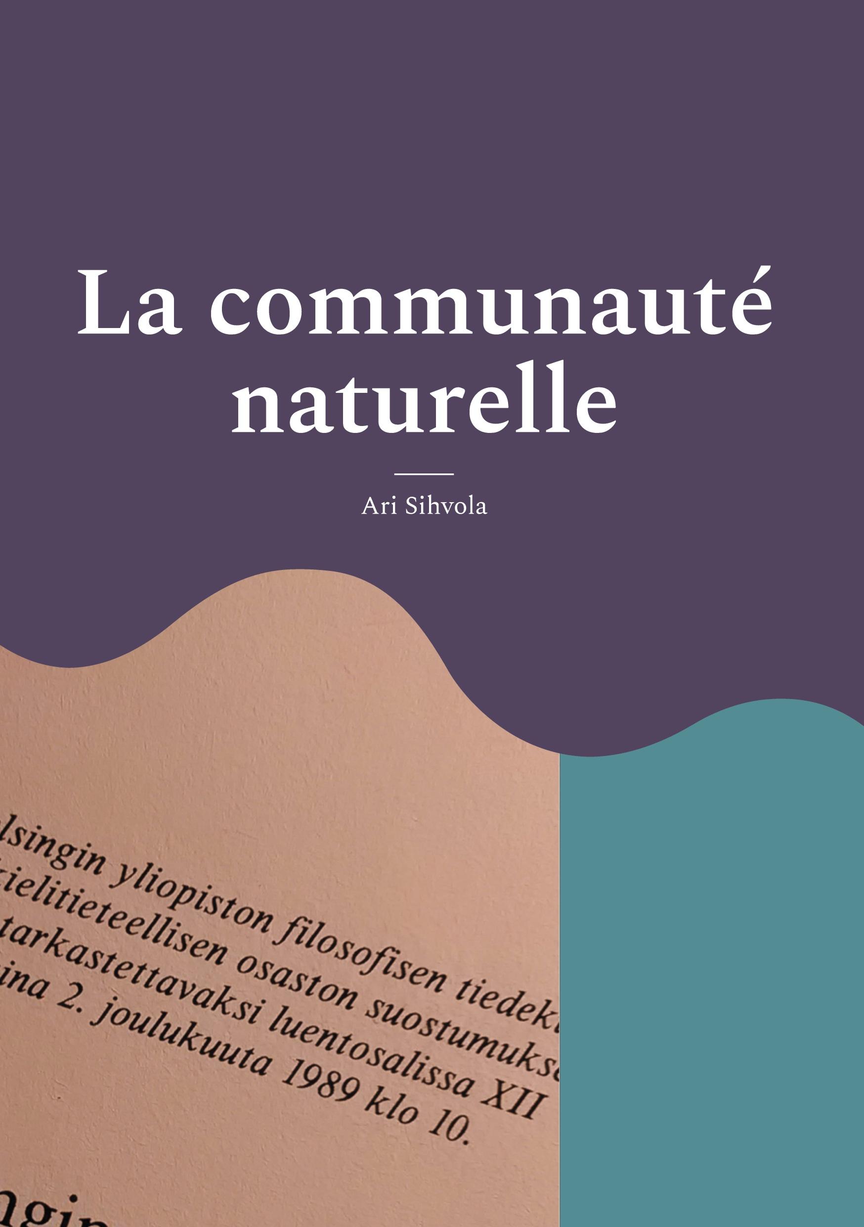 Vorderes Coverbild La communauté naturelle