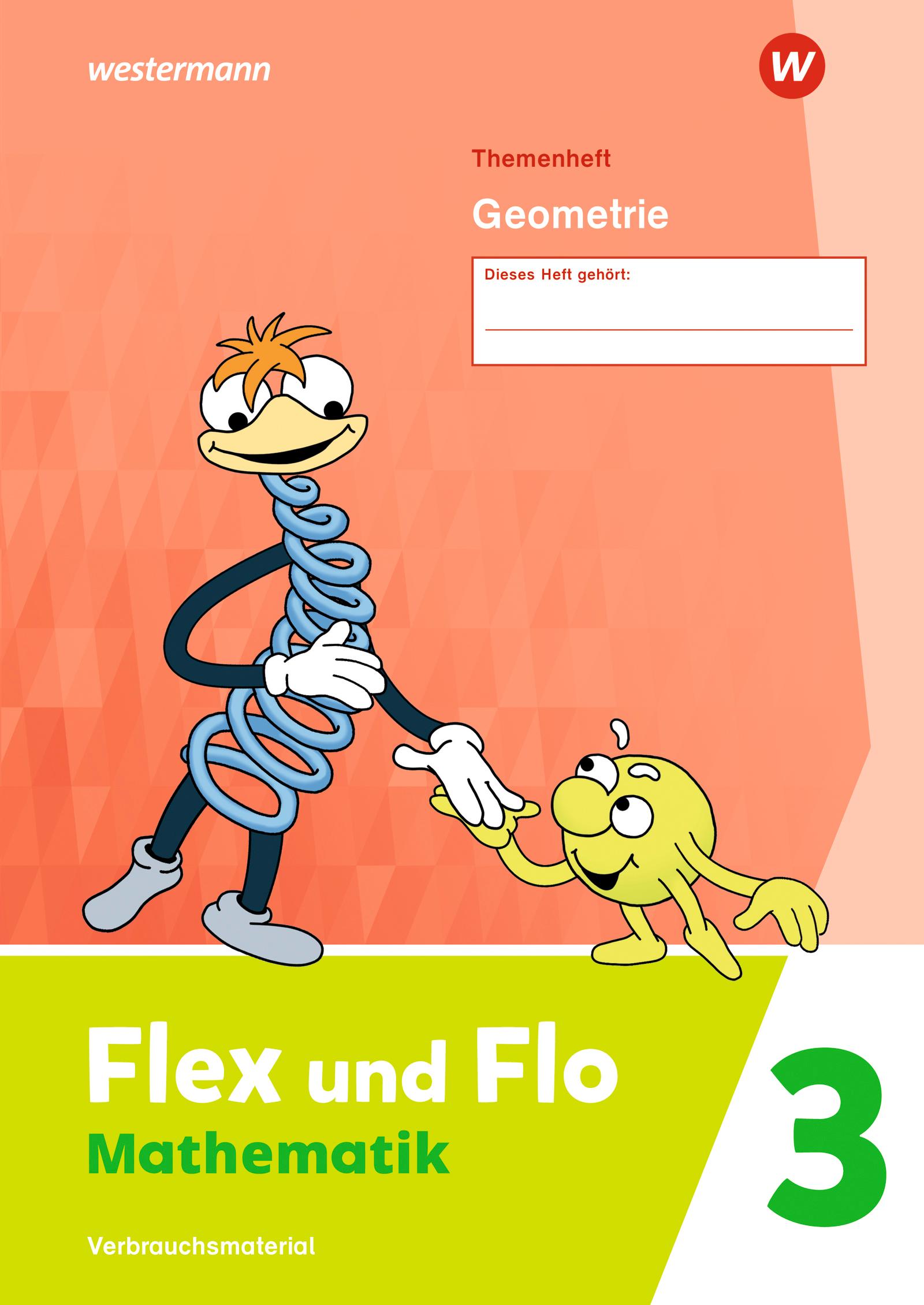 Vorderes Coverbild Flex und Flo 3. Themenheft Geometrie: Verbrauchsmaterial