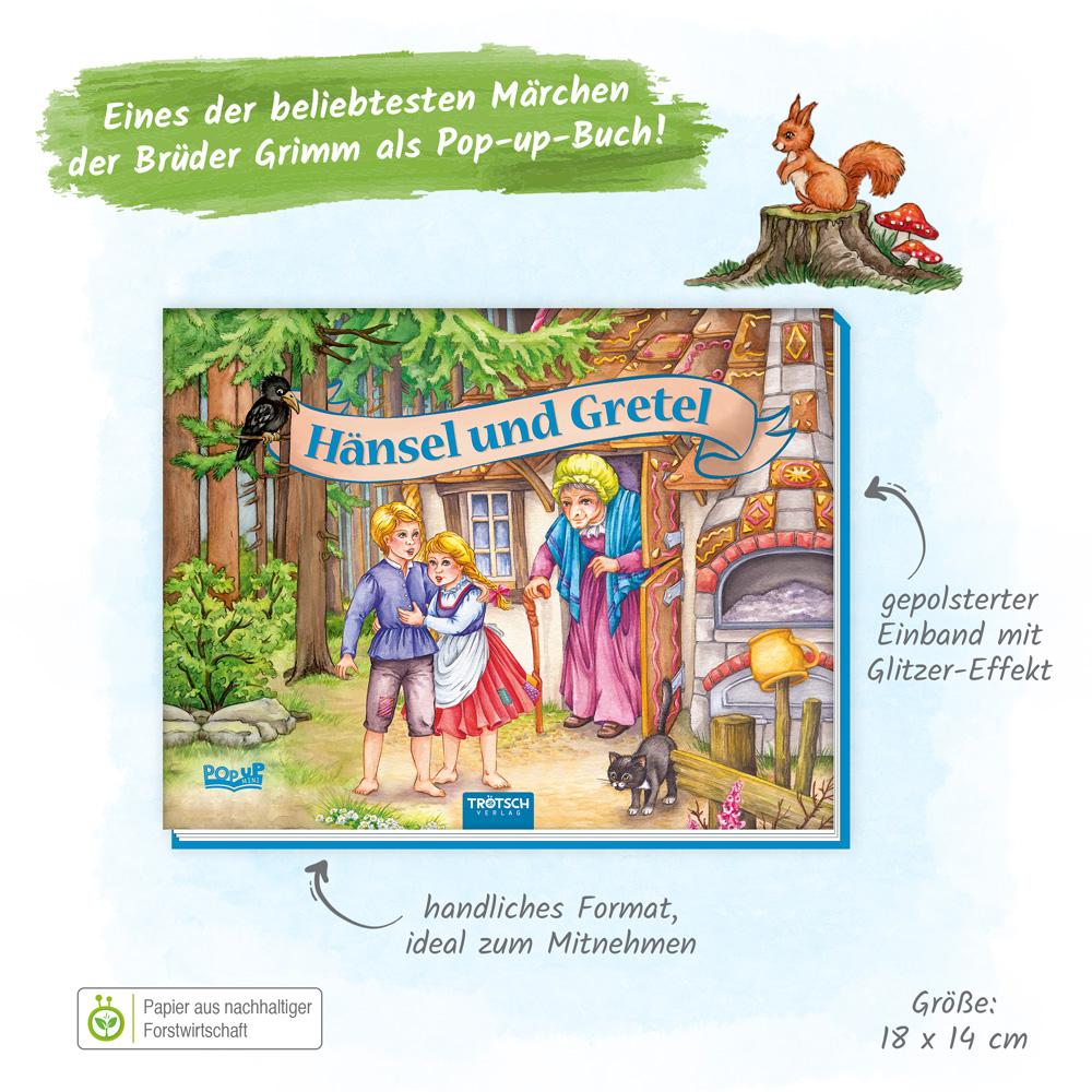 Beispielinhalt (Bild) Trötsch Märchenbuch Pop-up-Buch Hänsel und Gretel