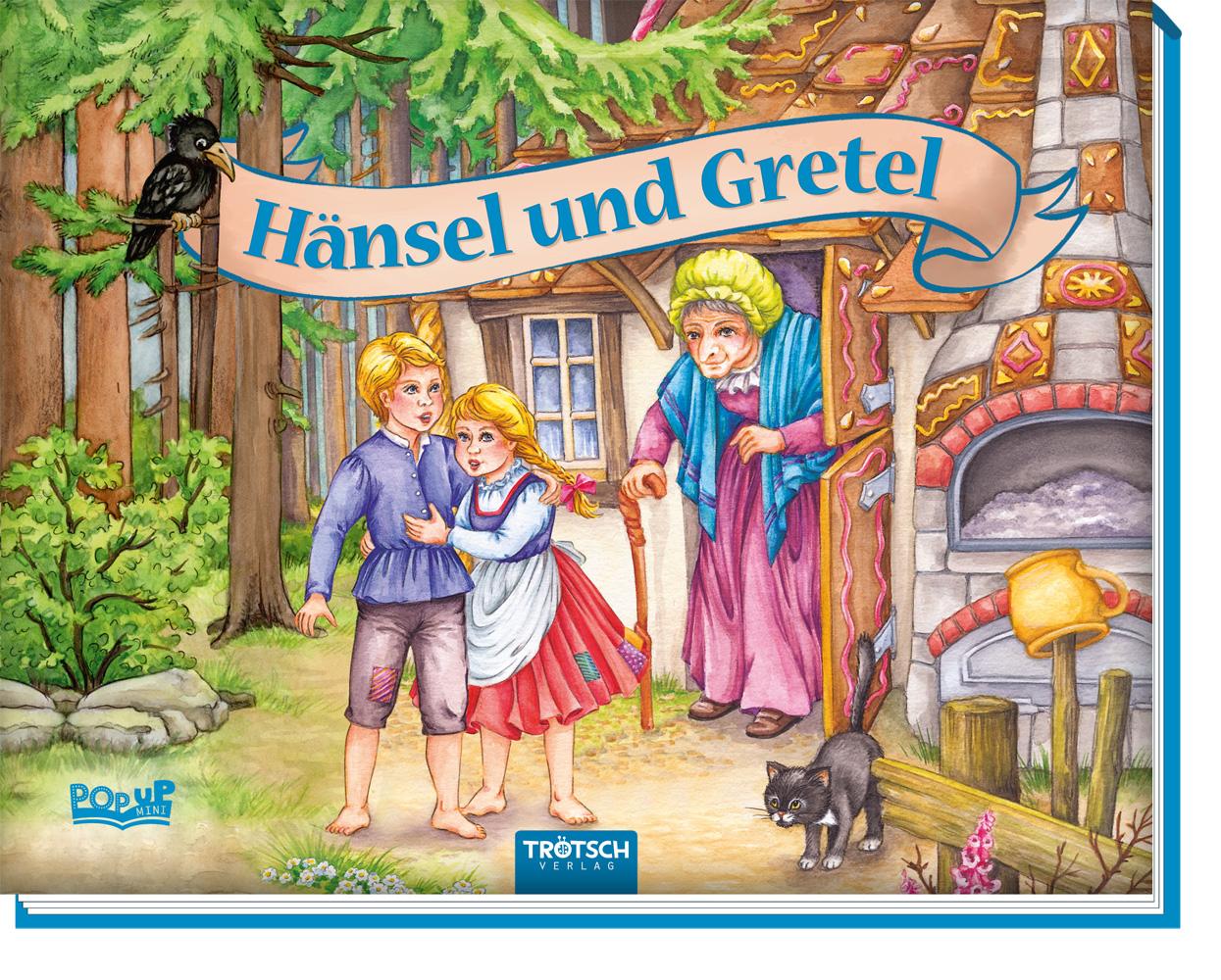 Vorderes Coverbild Trötsch Märchenbuch Pop-up-Buch Hänsel und Gretel