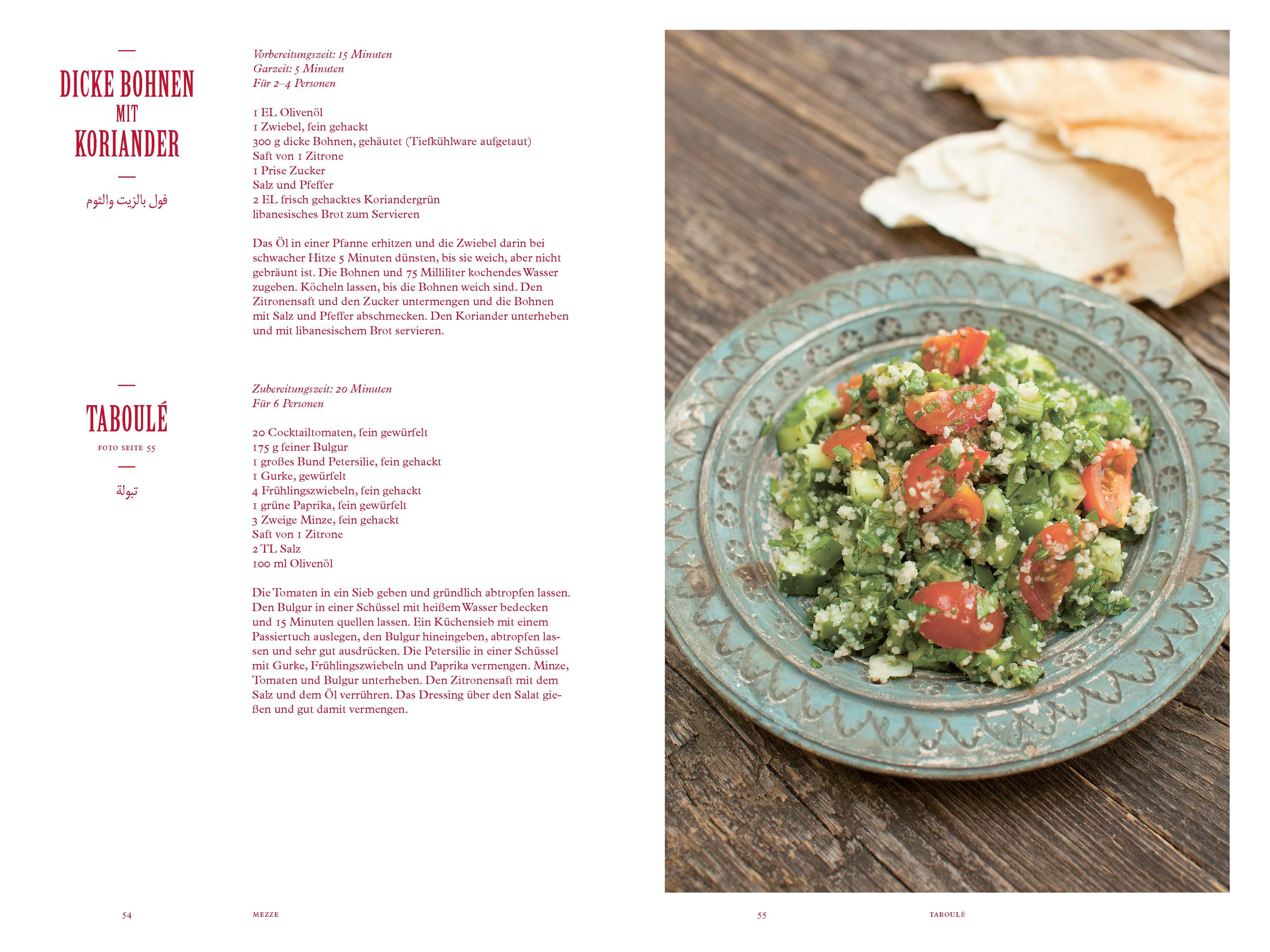 Beispielinhalt (Bild) Die libanesische Küche