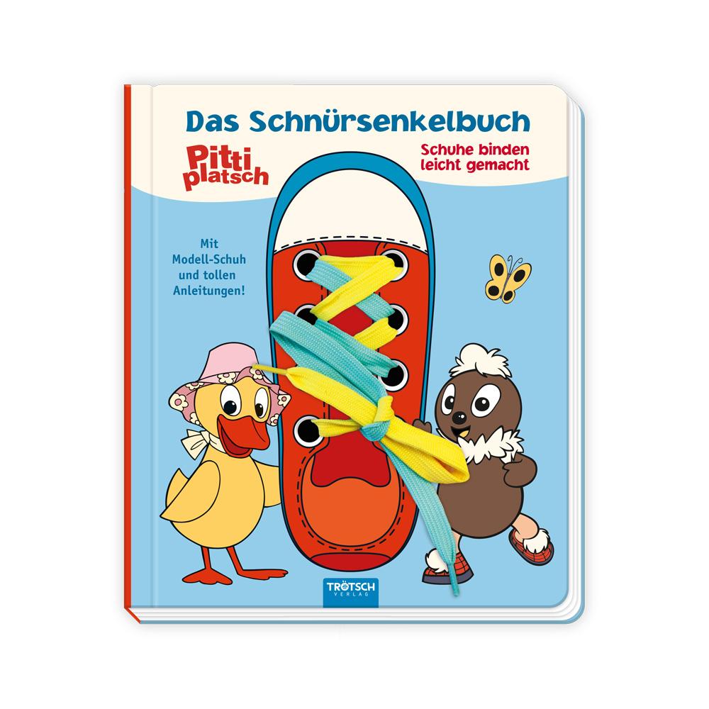 Vorderes Coverbild Trötsch Unser Sandmännchen Das Schnürsenkelbuch Pittiplatsch Schuhe binden leicht gemacht